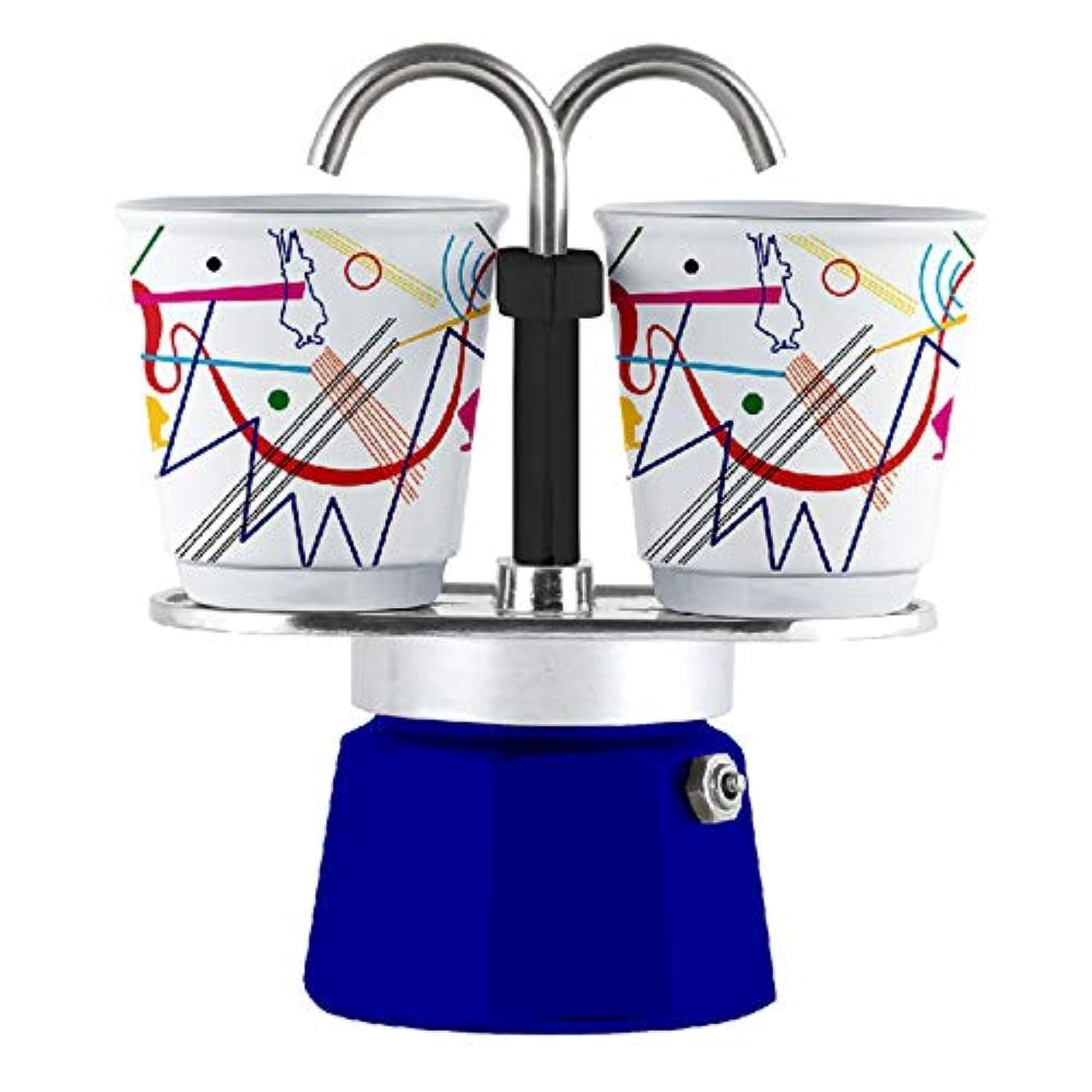Espressokocher Set Mini Express Kandinsky 2 Espressobecher