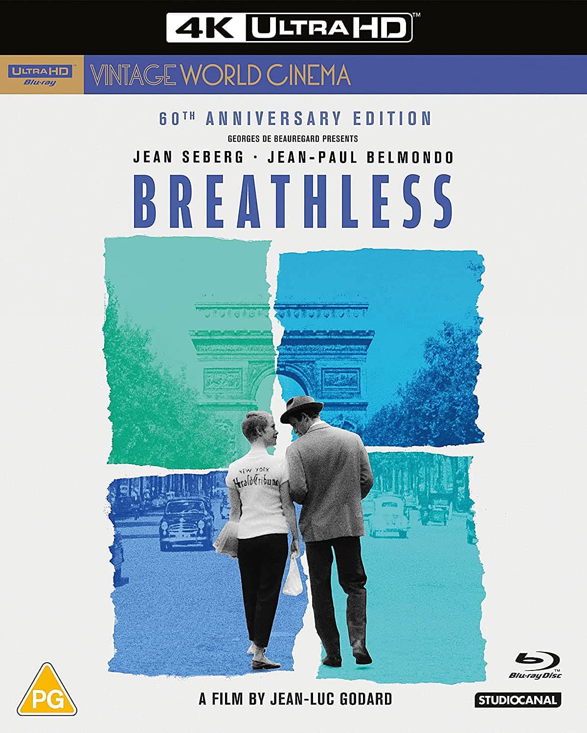 Breathless (60th Anniversary Edition) [Blu-ray] [Region B] [2021]