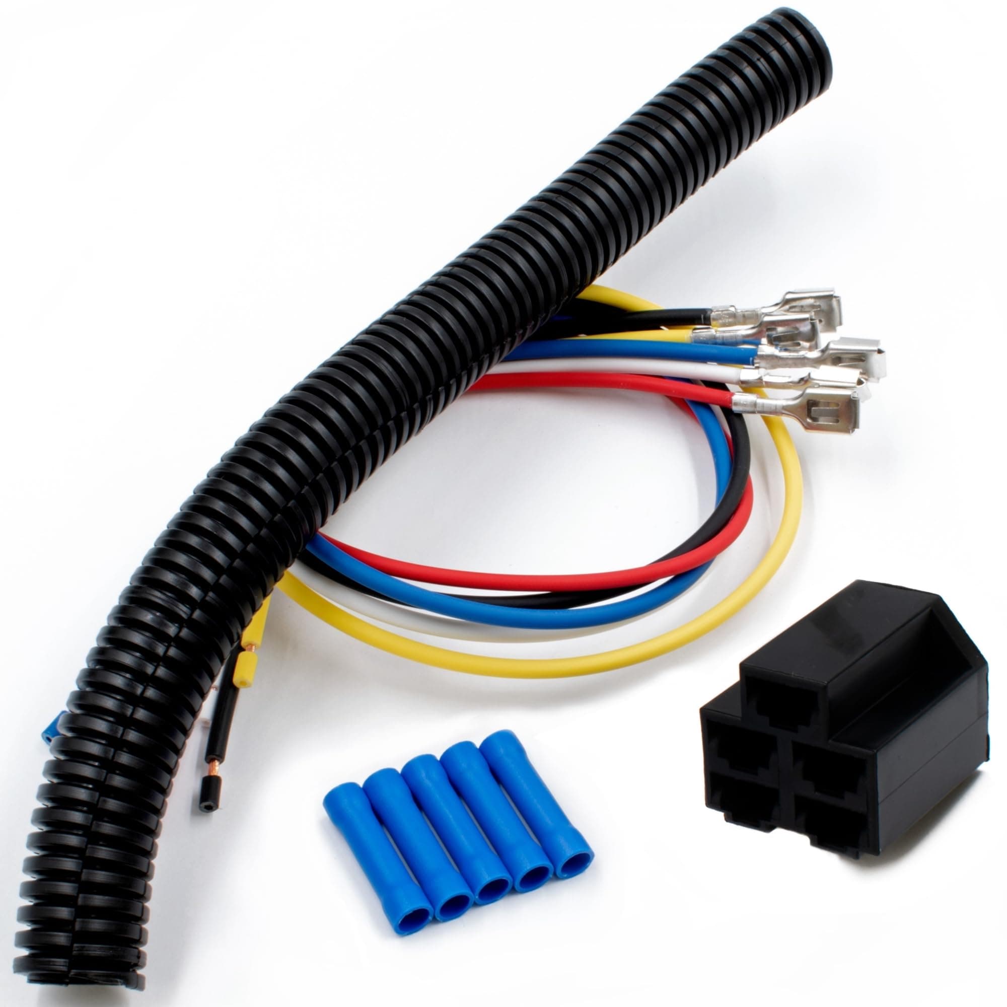 HD Switch - Made in USA - Ignition Key Switch Wiring Harness 18" - Garden Lawn - Standard 5 pin for Toro Exmark Hustler John Deere M90206 Cub Cadet Troy-Bilt Ariens Gravely Simplicity Snapper Murray