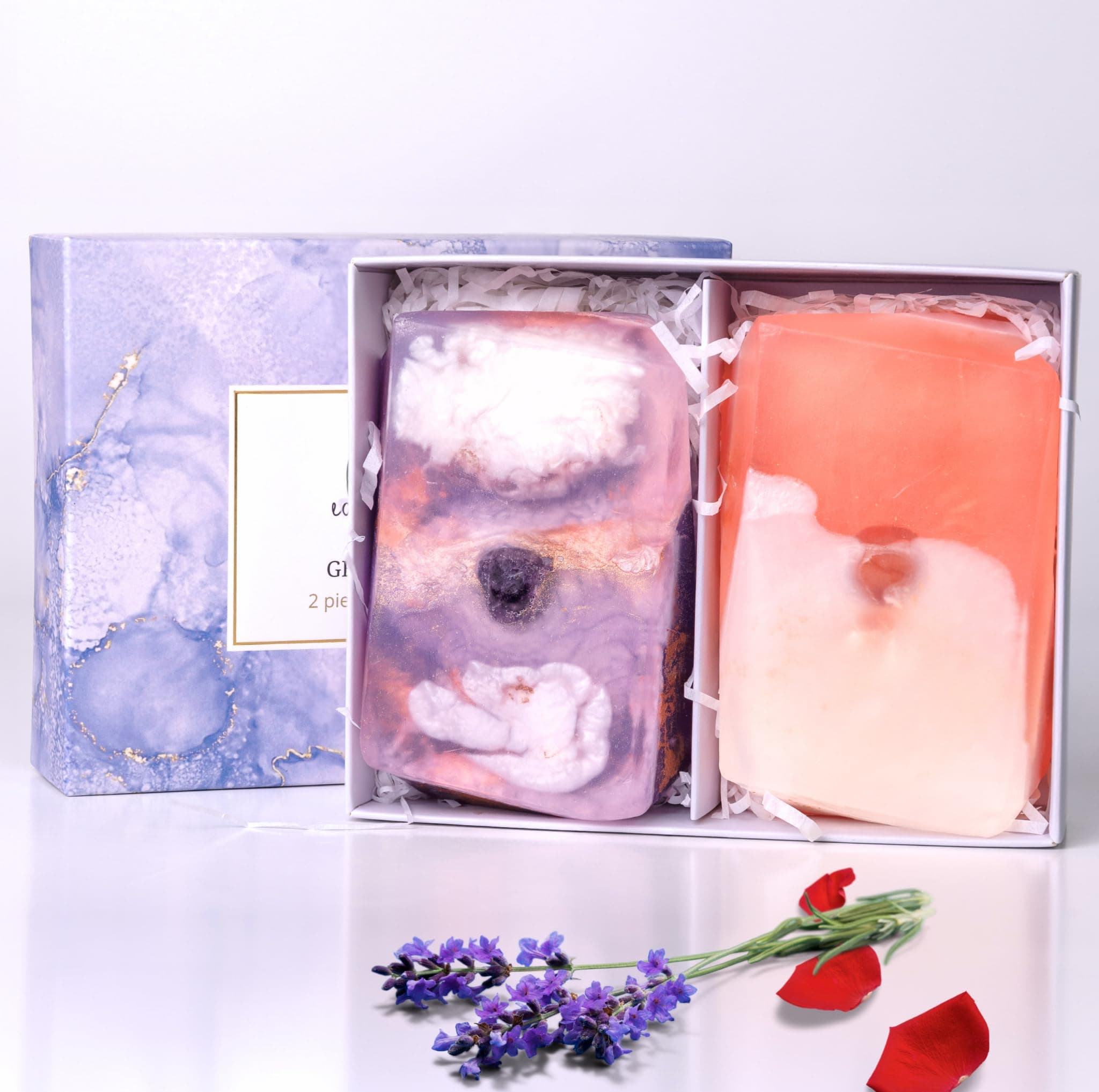 Lavender and Rose Gemstone Soap