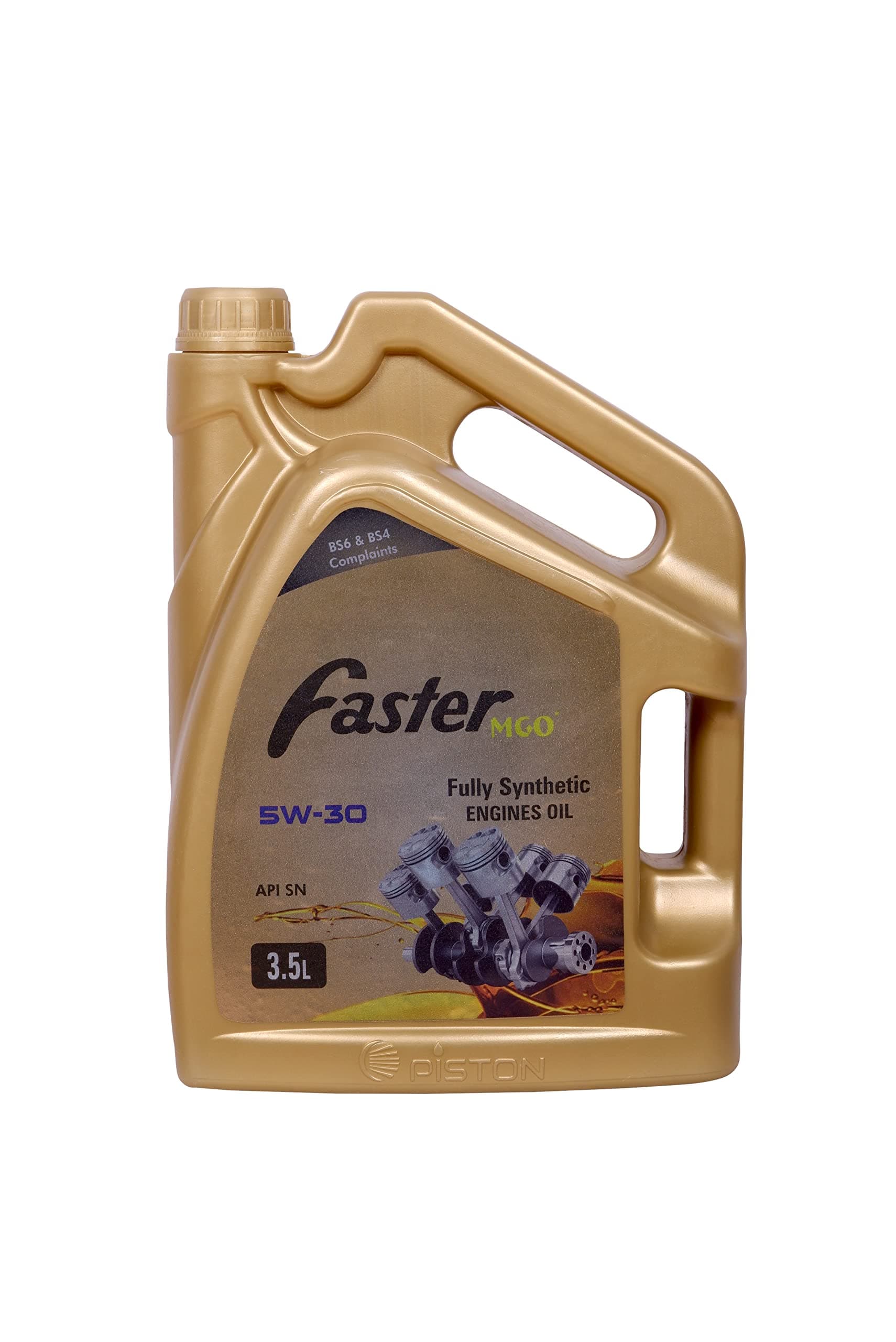 Faster MGO 5W-30 API SN Fully Synthetic Engine Oil For Petrol,Diesel & Cng Cars (3.5 L)