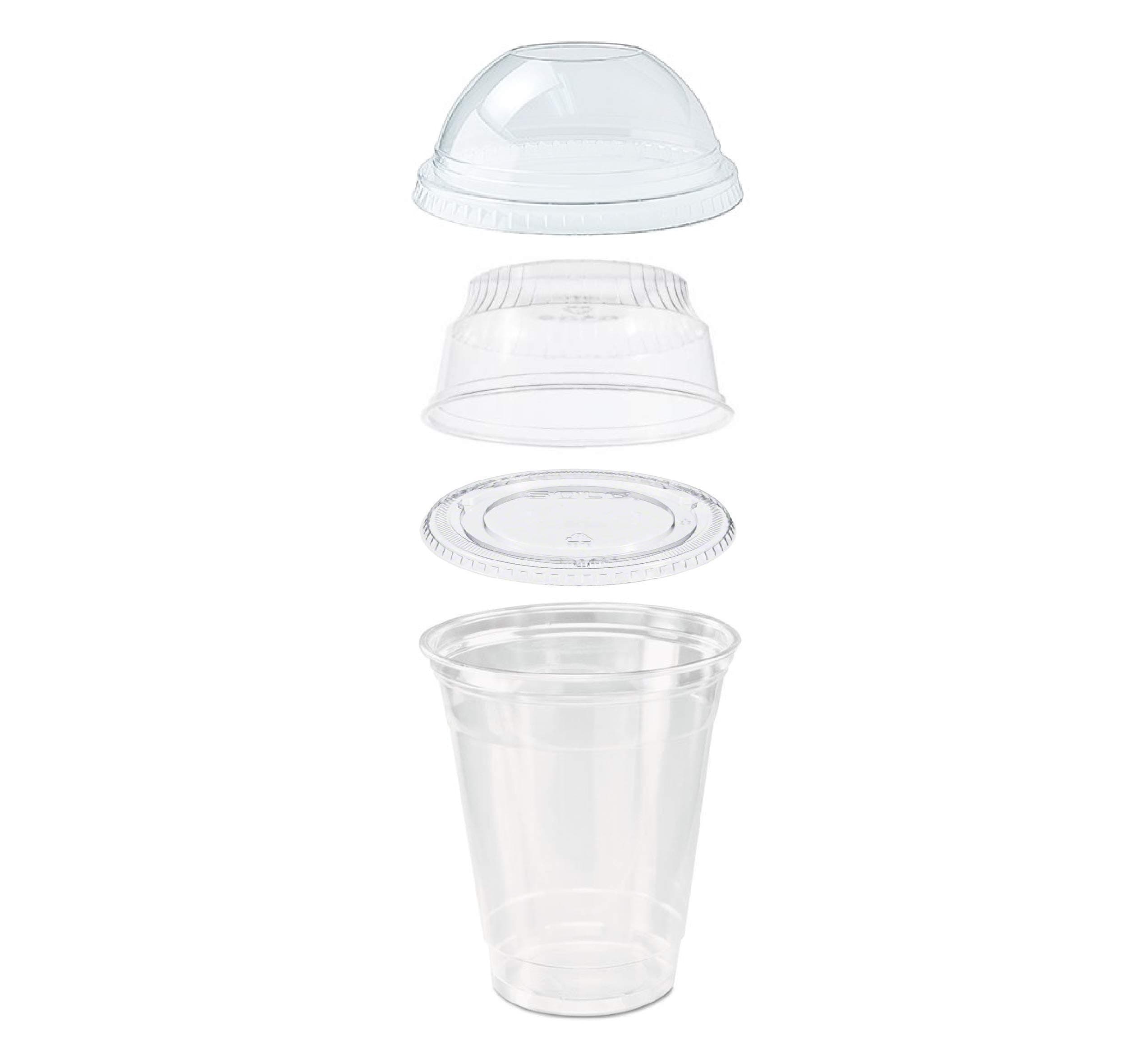 25 count Grab n' Go Parfait/Snack Cup, Includes Insert with Lid, and Dome Lid with Signature Party Picks (12 ounce)