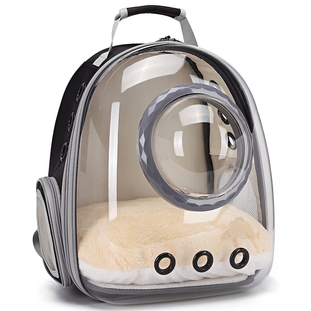 Bubble Cat Carrier Backpack, Transparent Pet Carrier Backpack for Small Puppy and Bunny, Space Capsule Bubble Cat Backpack Carrier, Airline Approved Waterproof Green Pet Backpack for Small Dog