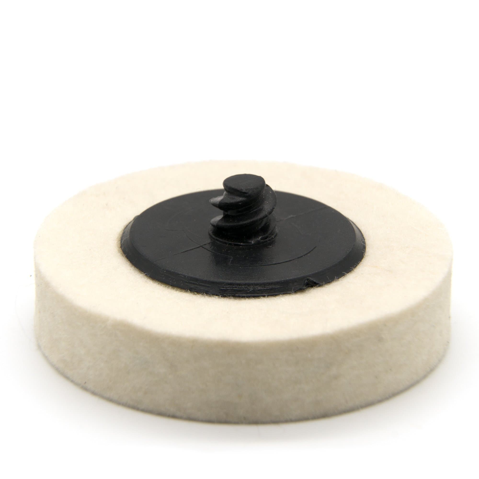 Style 2 Compressed Wool Fabric Disc - Roll Lock Polishing Buffing Wheels Pads Wool Polish Pad, Buff Wheel Pad Disc Wool Buffing Wheel for Polishing and Finishing