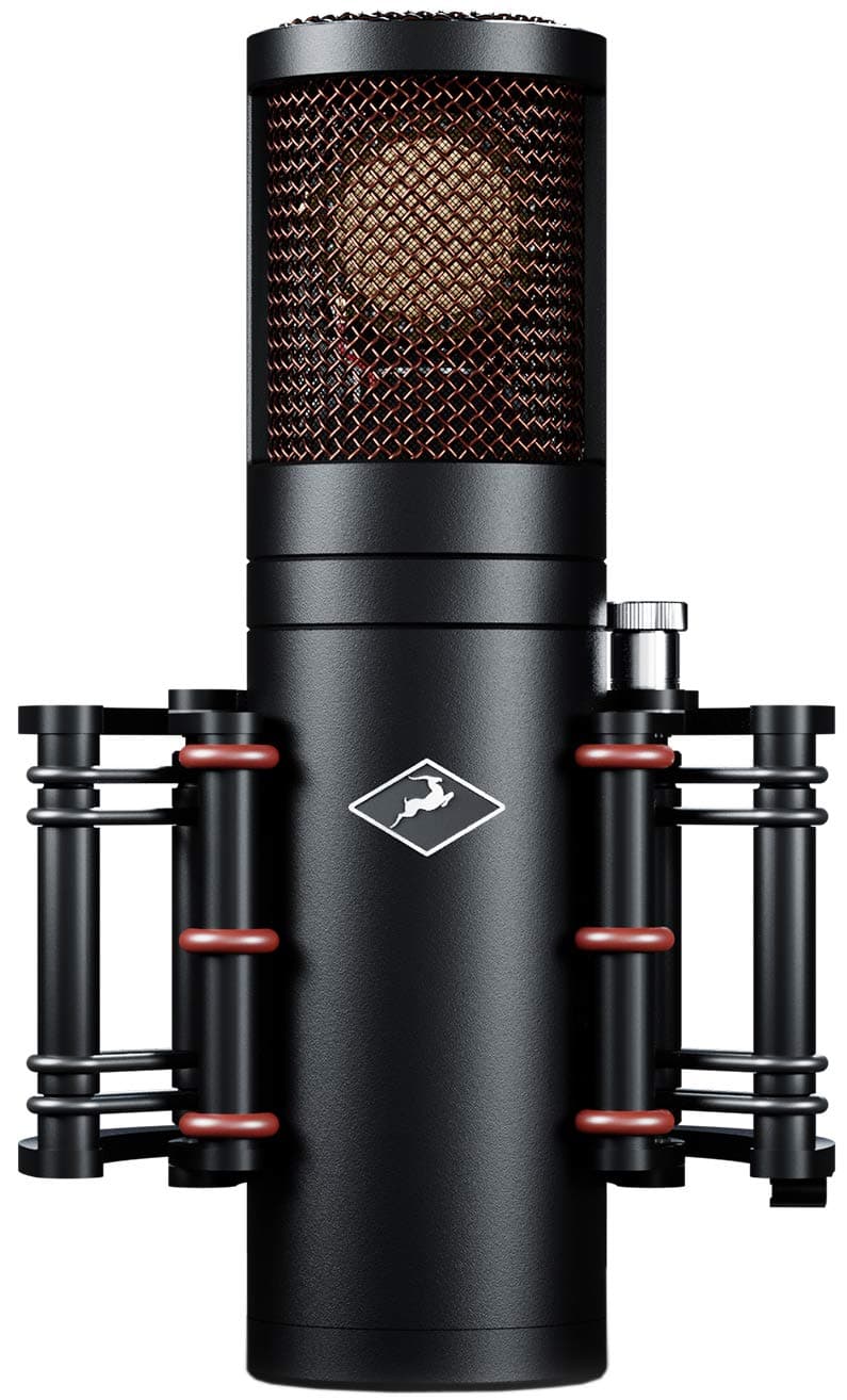 Edge Go Large Diaphragm Condenser USB C Microphone for PC, Computer & Desktop — Studio Mic for Audio Voice, Music Recording, Live Streaming & Podcasting — Black Mic w/ 18 Vintage Models