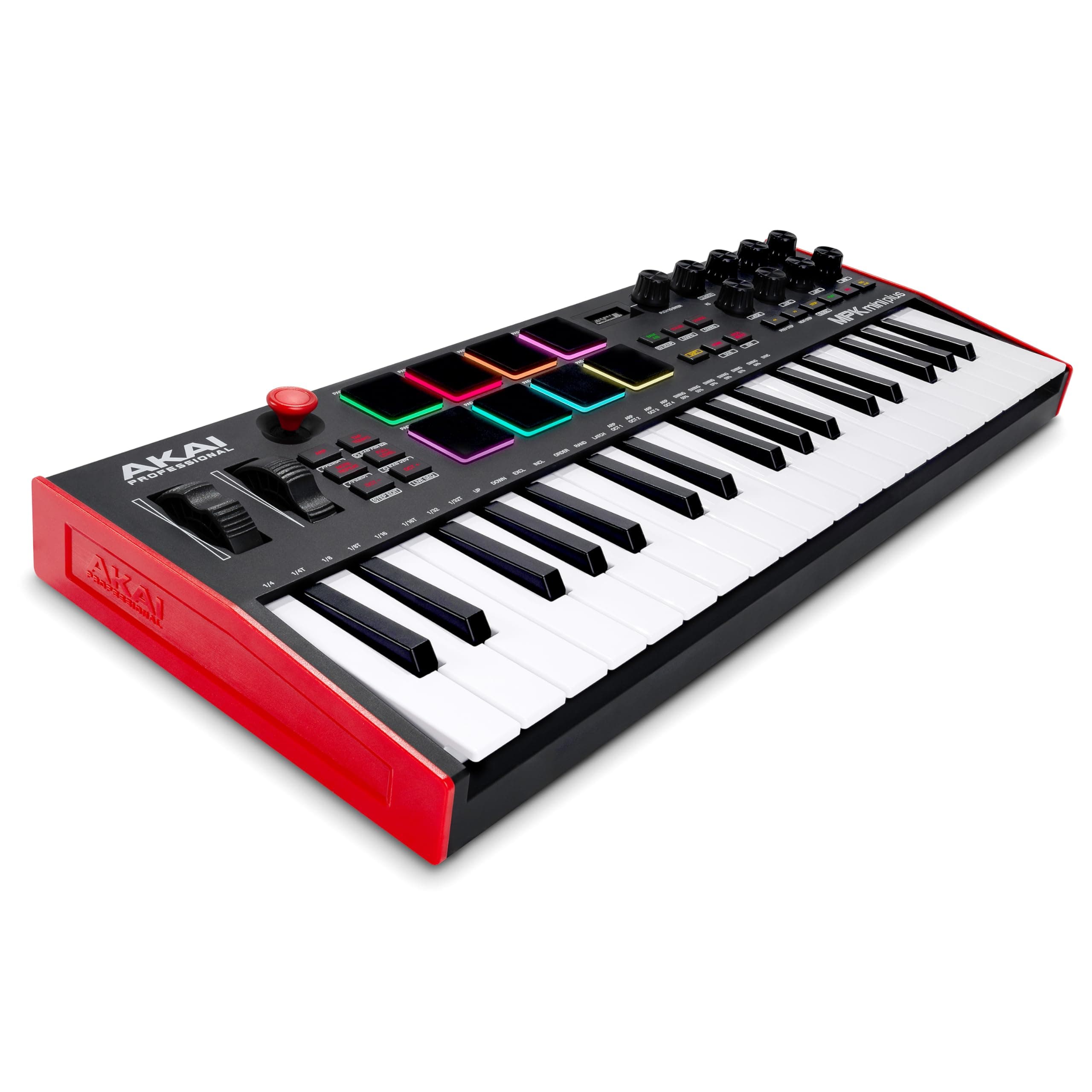 MPK Mini Plus - USB MIDI Keyboard Controller with 37 Mini Keys, 8 MPC Pads, Sequencer, MIDI/CV/Gate I/O, Music Production Software and Native Instruments Sound Package