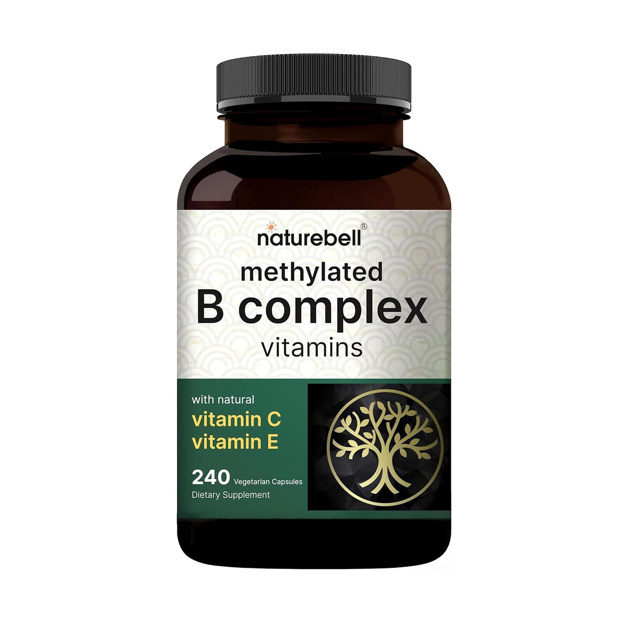Methylated B Complex Vitamins, 240 Veggie Capsules | Multivitamin B Complex |...