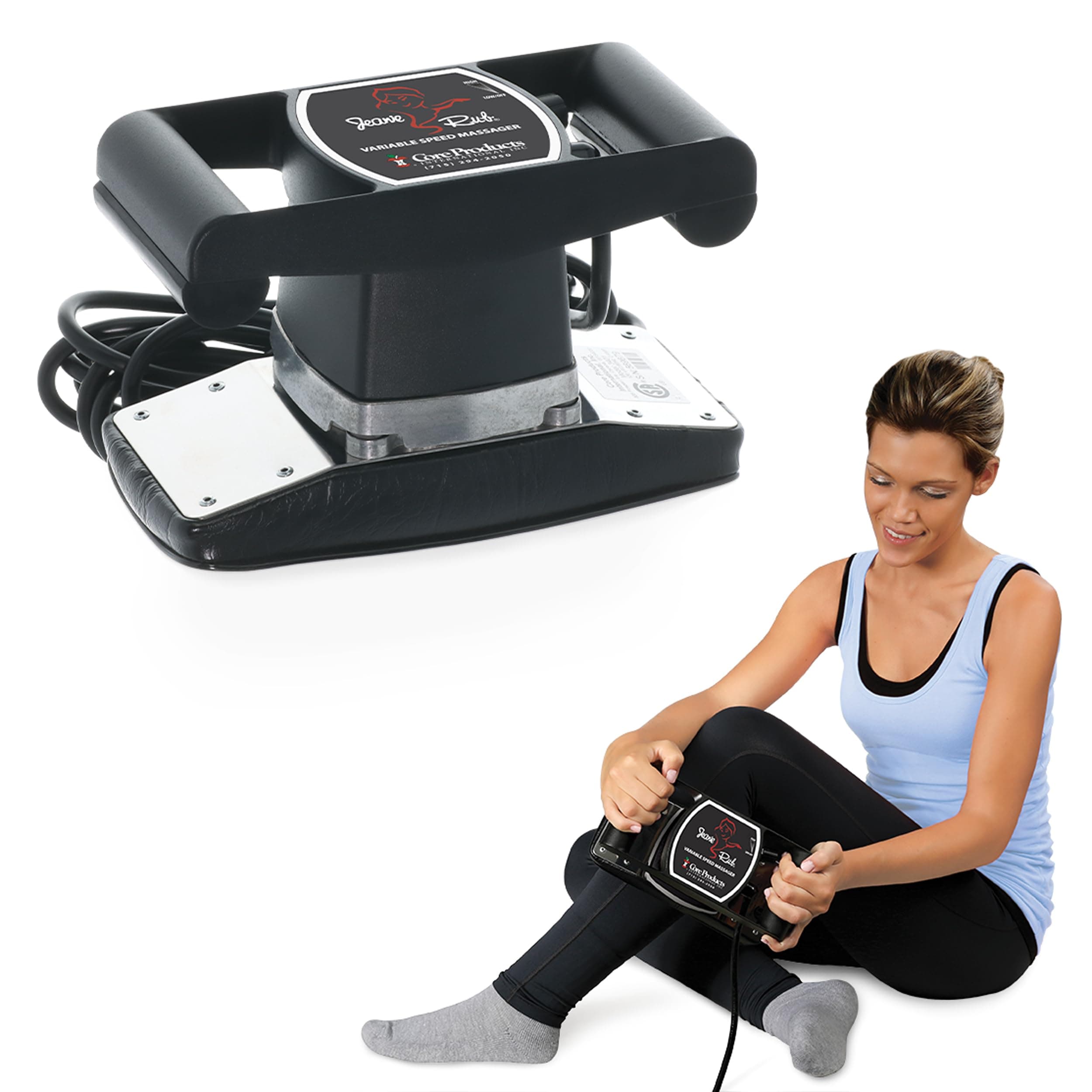 Core Products Jeanie Rub Variable Speed Massager, Deep Tissue Back Massager for Pain Relief, Body Massager for Shoulder Massage, Lumbar, Neck, Lower Back & Cellulite Massage