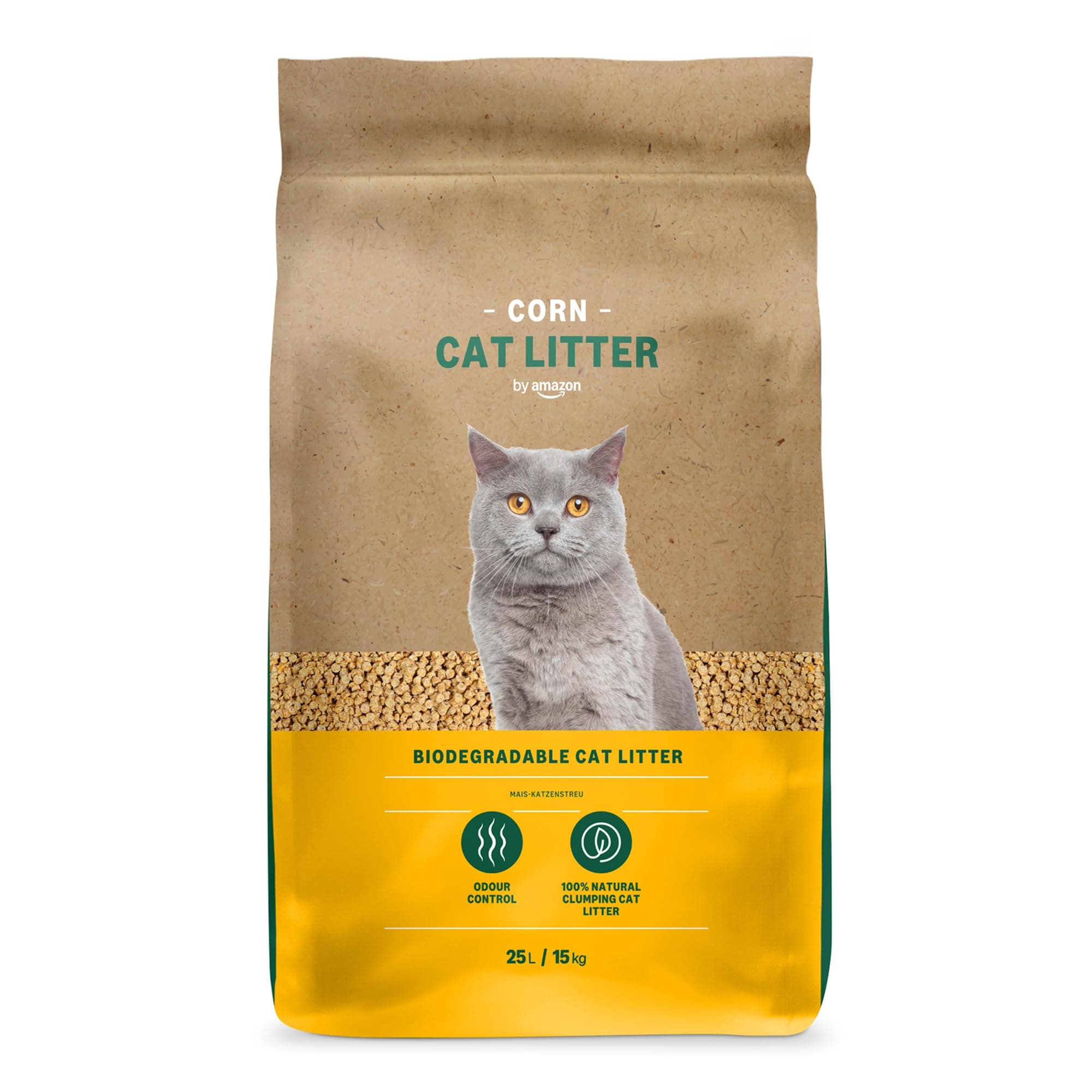 Clumping Corn Cat Litter, Unscented, 25 L (Pack of 1) (Previously a Lifelong brand, same product)