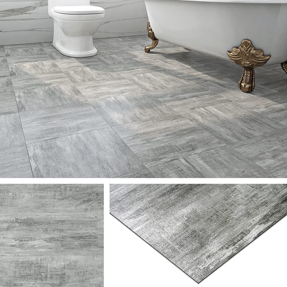 Grey Floor Tiles Self Adhesive