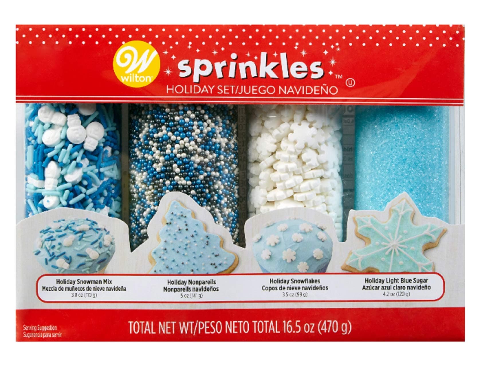 Wilton Holiday Sprinkles 4-Pack