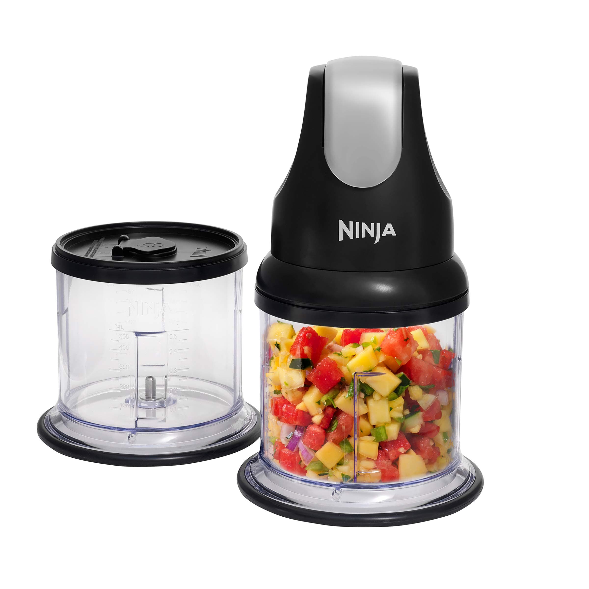 Ninja Express Chop Mini Herb & Vegetable Chopper, Chops, Minces & Purees to Make Sauces, Dips, Food Purees & Soups, Black NJ1002UKBK