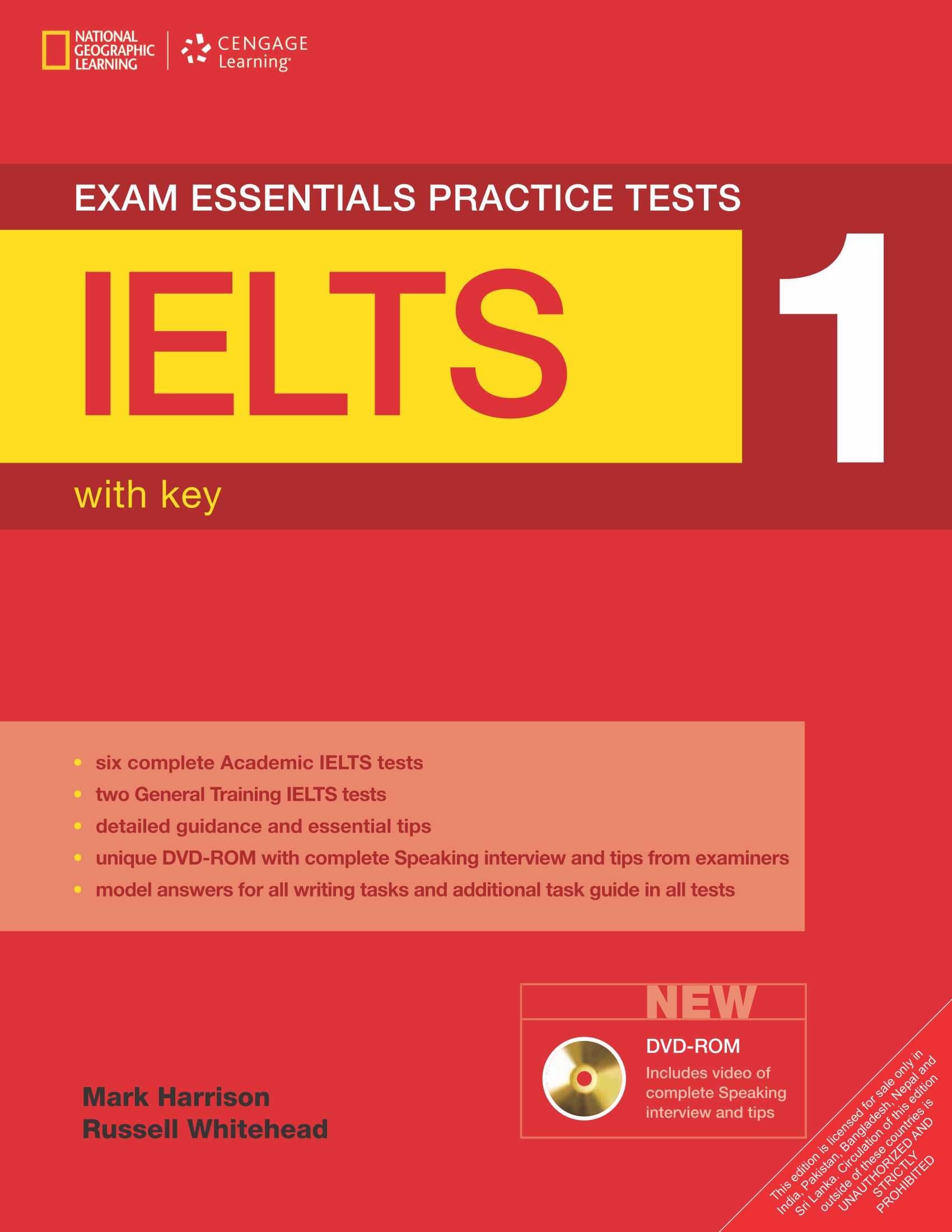 EXAM ESSENTIALS PRACTICE TESTS IELTS LEVEL 1: WITH KEY, 1/E