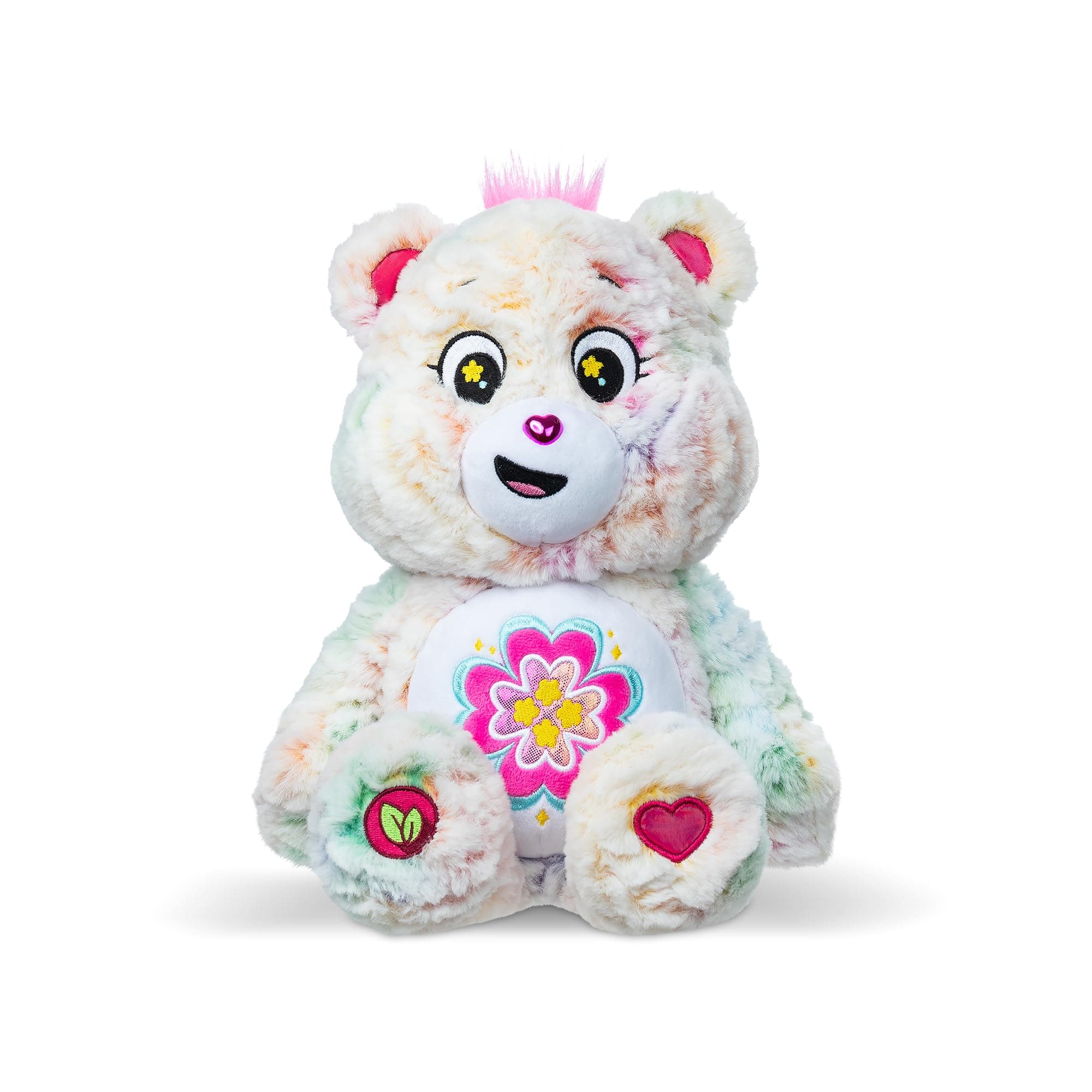 Care Bears 35cm Medium Plush – Blossom Heart Bear (Eco Friendly) - Soft Cuddly Toy for Kids & Collectors - Suitable for Girls and Boys 4