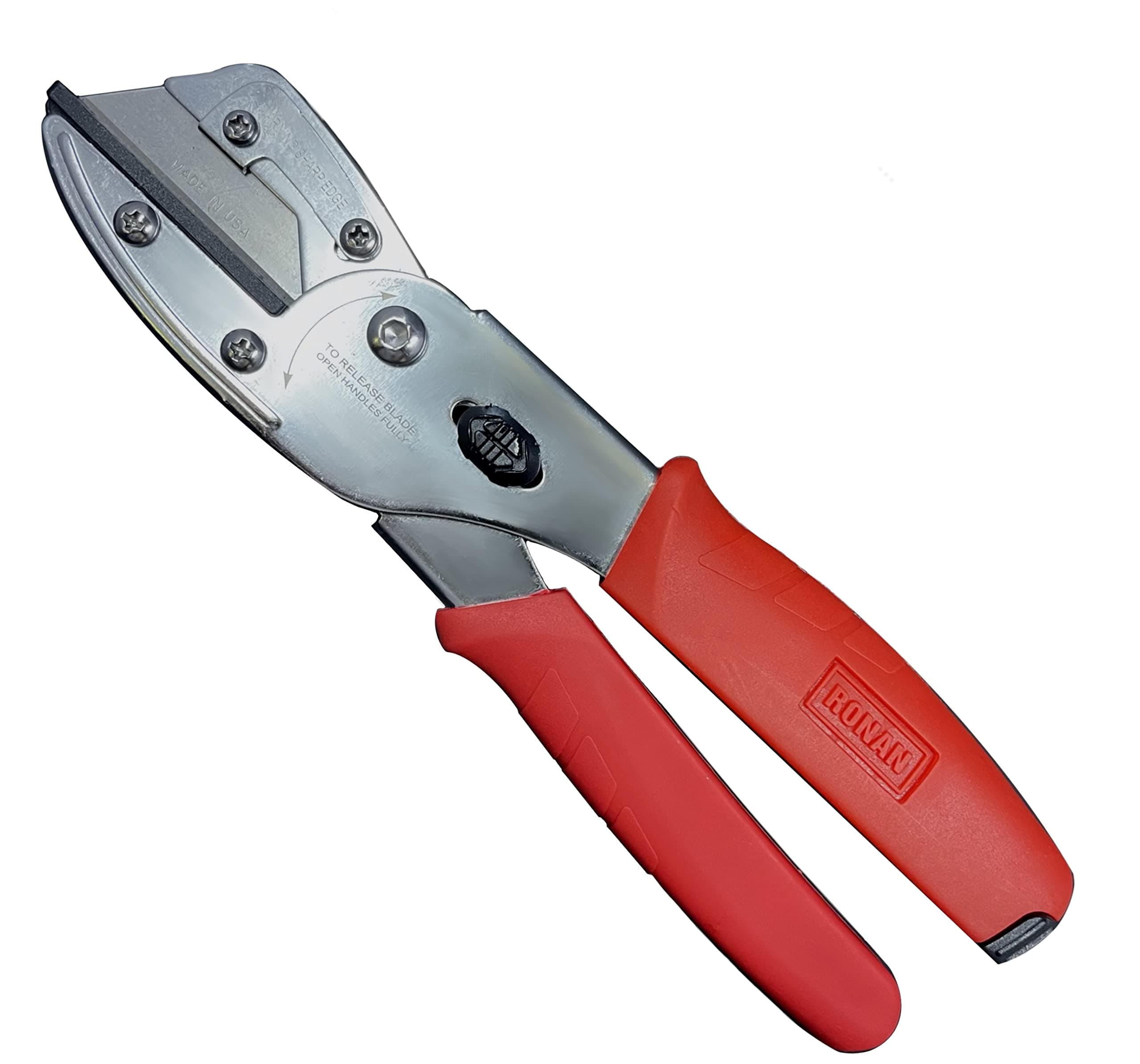 Multi-Cut Quick Change Utility Cutter, Razor Sharp Multipurpose Cutting Tool Cuts Cable, Wood, Carpet, Laminate Tile, Vinyl, Rubber, Shrubs, for Professionals and DIY