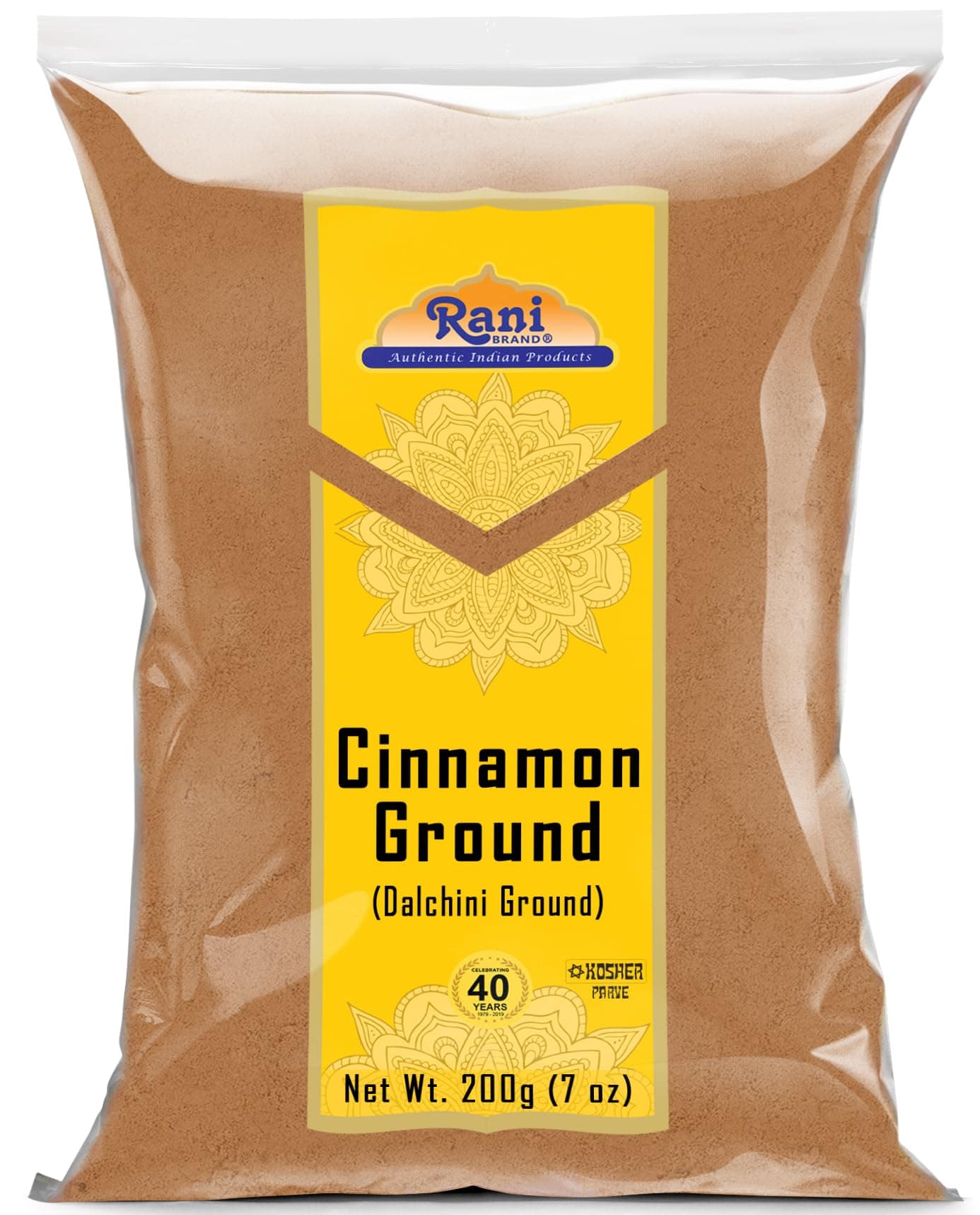 Rani Cinnamon Powder (Ground) Spice 7oz (200g) ~ All Natural | Salt-Free | Vegan | No Colors | Gluten Friendly | NON-GMO | Kosher