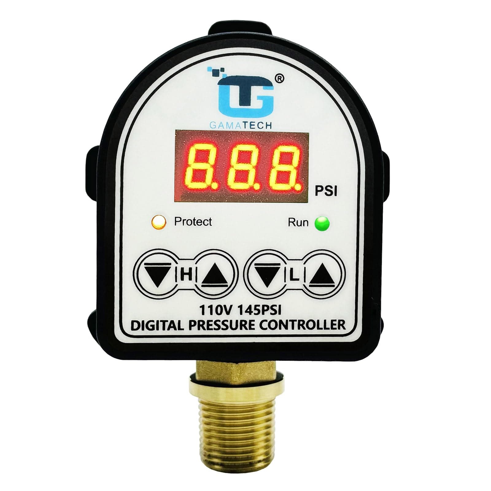 GamaTech Pressure Switch for Water Pump and Air Pump, Digital Adjustable Pres...