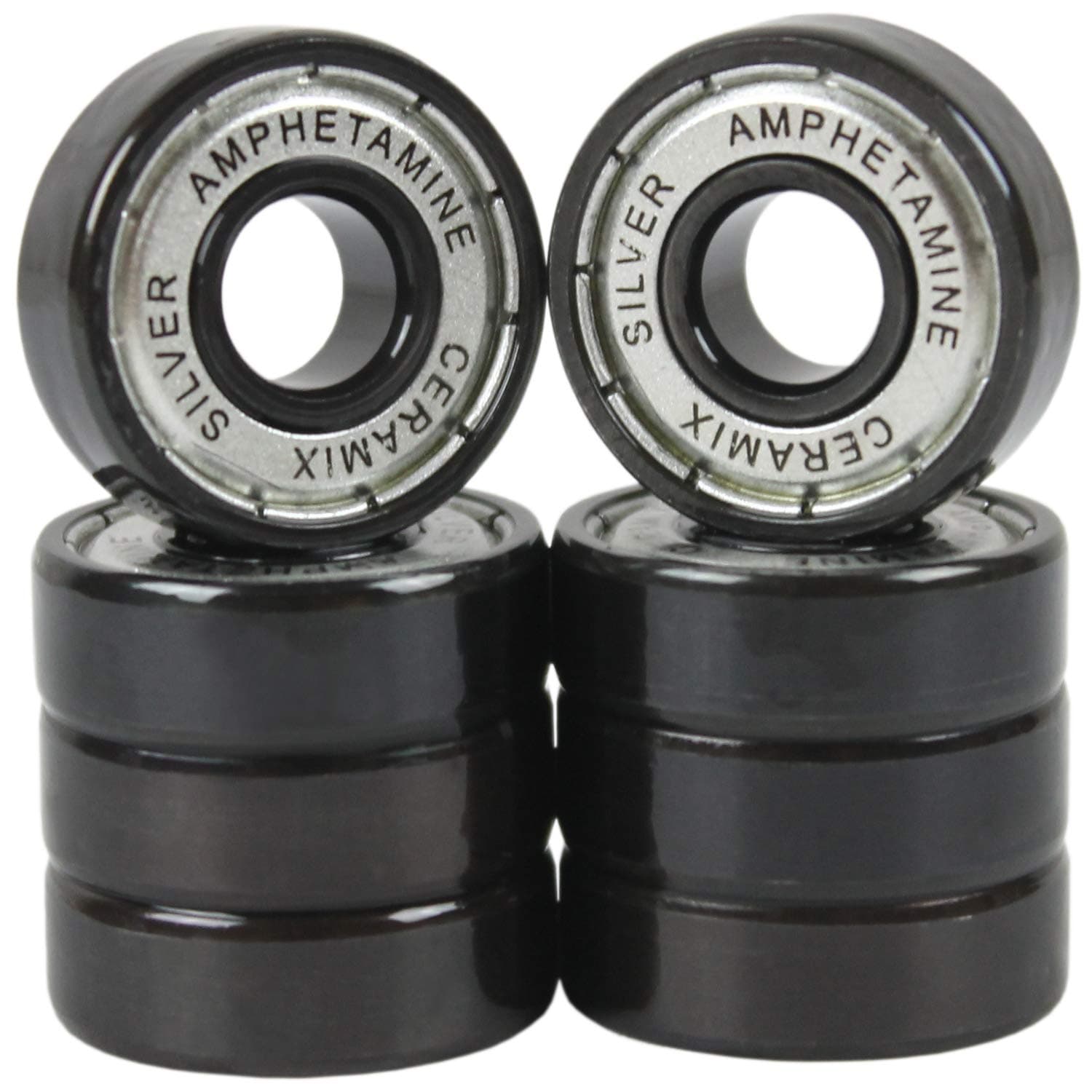 Ceramic Longboard Bearings Silver Fast