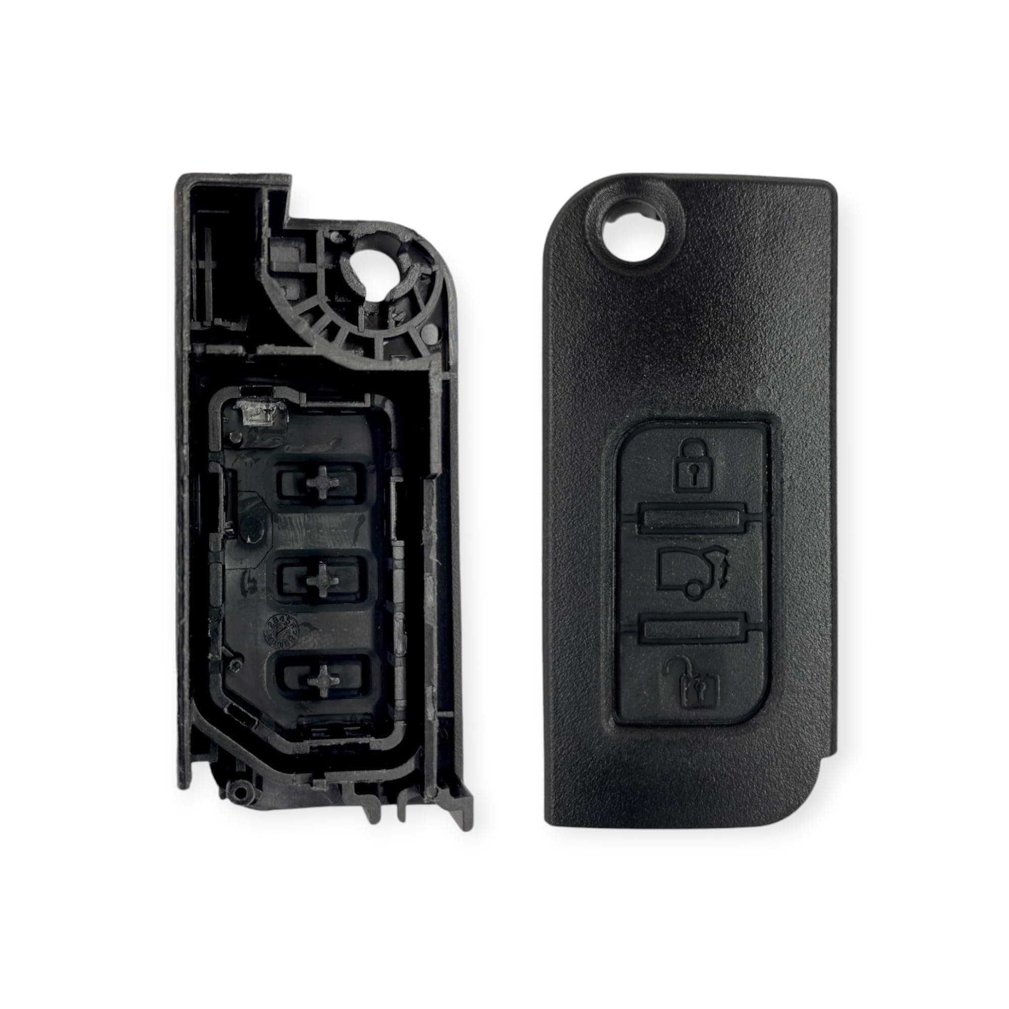 Abundance 3 Button Front Remote Key Shell Compatible for Mahindra XUV 500 Key Shell /case /pad (Front Shell only)