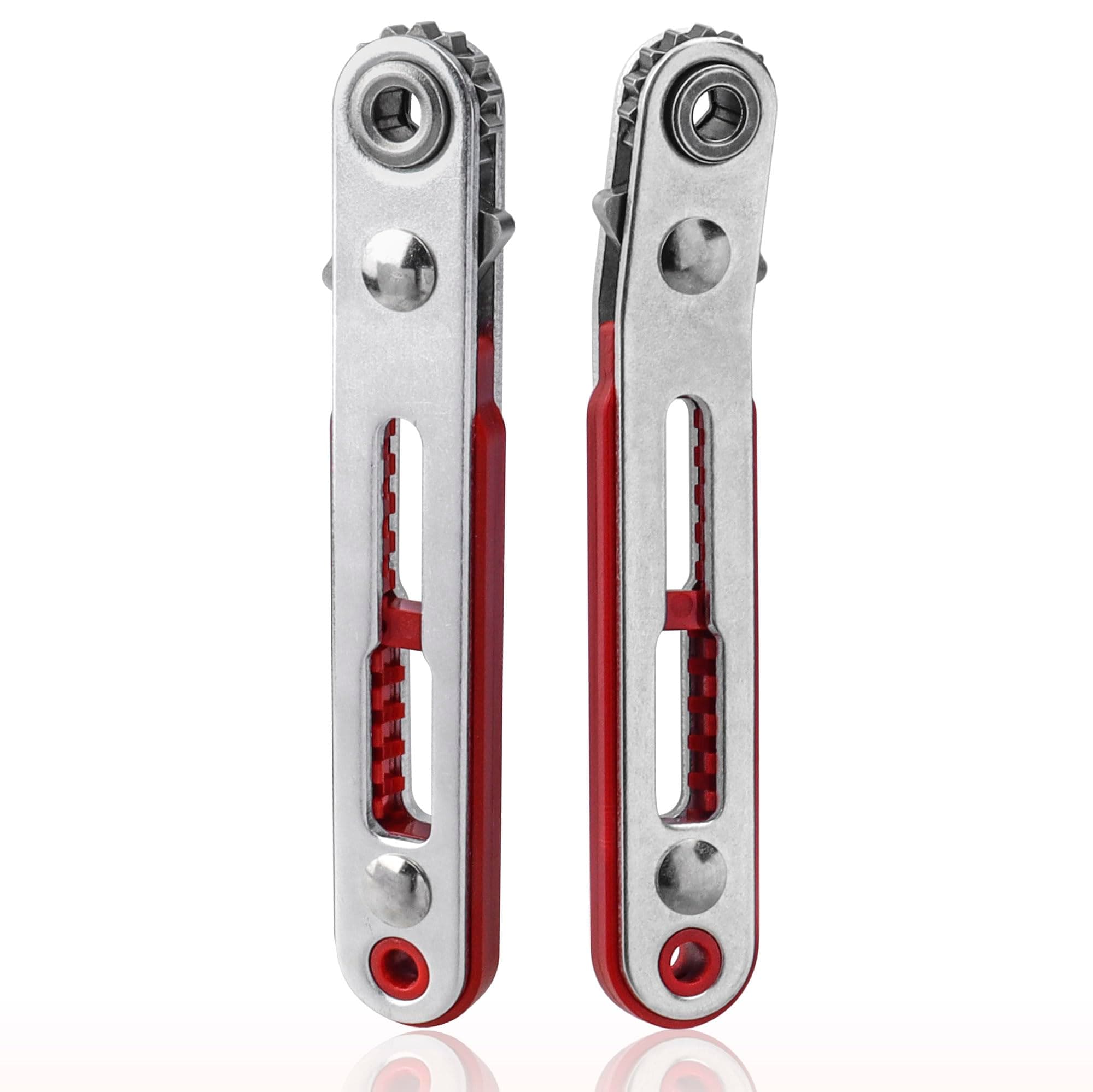 Mini Ratchet Screwdriver Set, 2Pcs Small Ratcheting Offset Screwdrivers 90 Degree Right Angle Screwdriver Wrench 1/4 Inch Hex Screw Driver for Tight Spaces