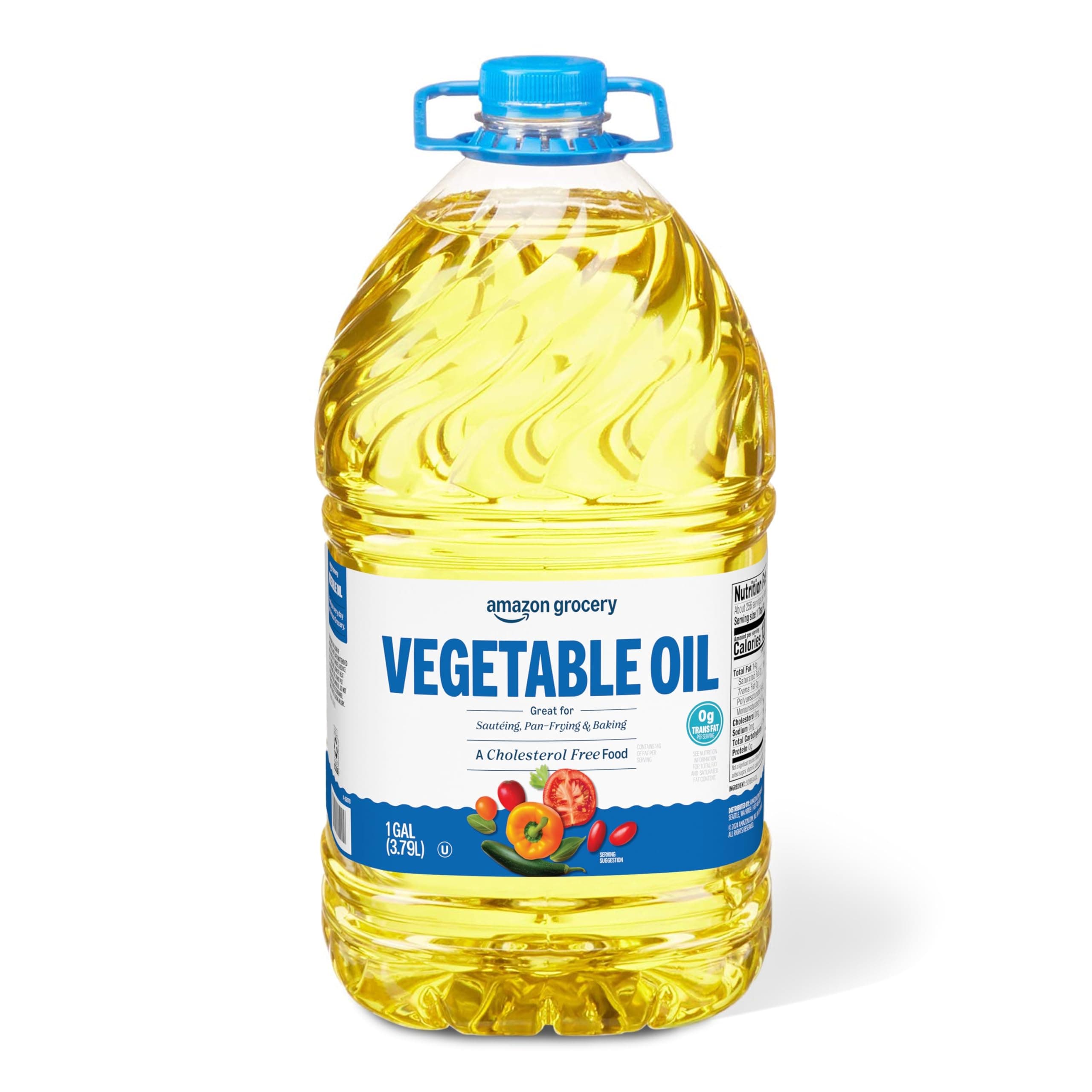 Amazon Grocery, Vegetable Oil, 128 Fl Oz