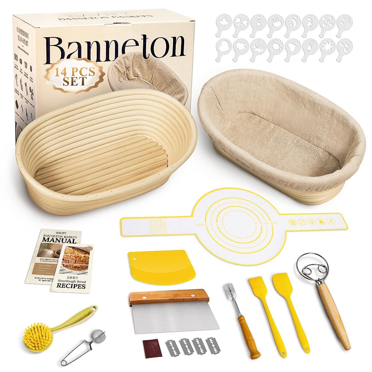 Oval Banneton Basket Kit