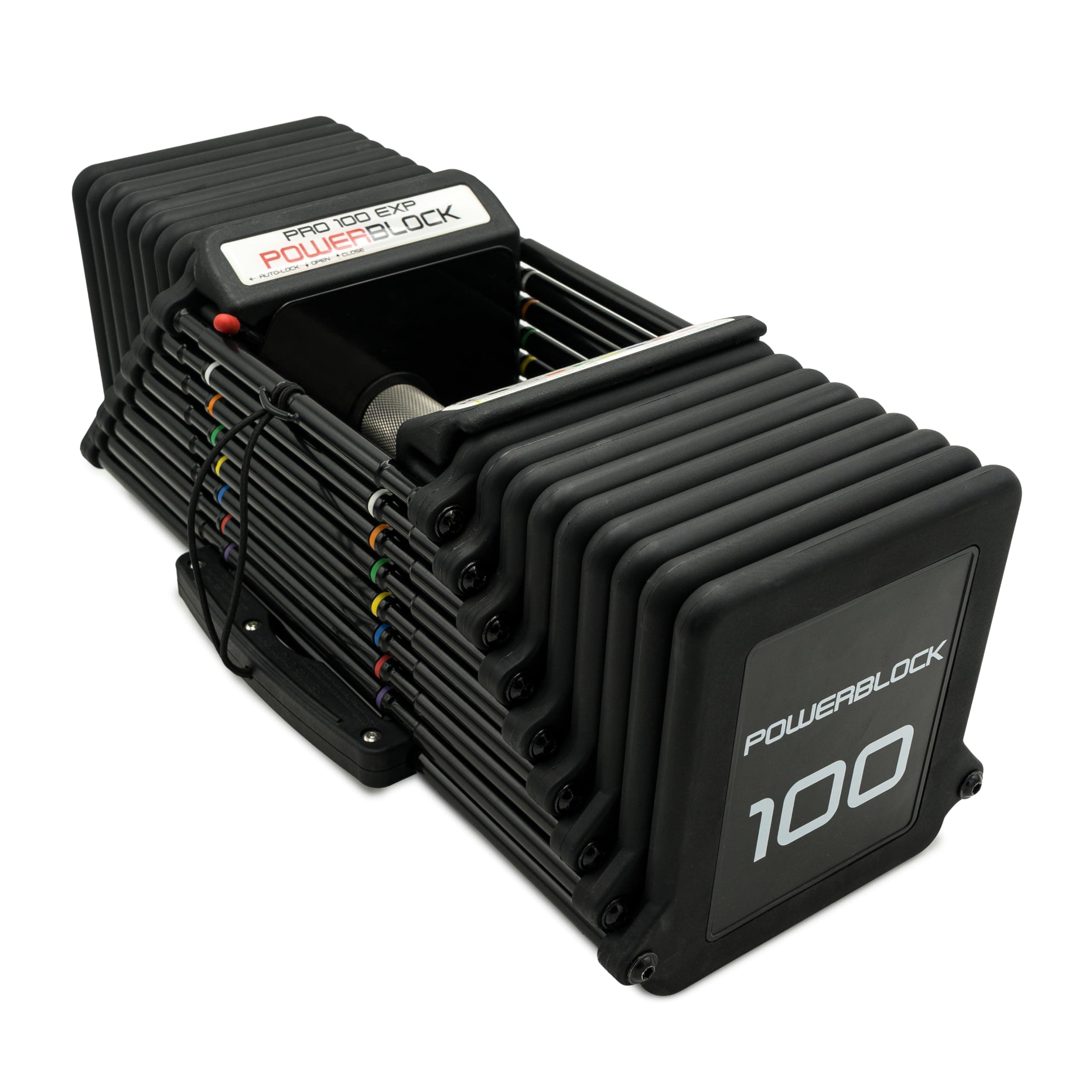 Pro 100 Adjustable Dumbbell, Sold As A Single Unit 5-100 lb Dumbbell – Durable Steel Build, Innovative Workout Equipment, Strength Training