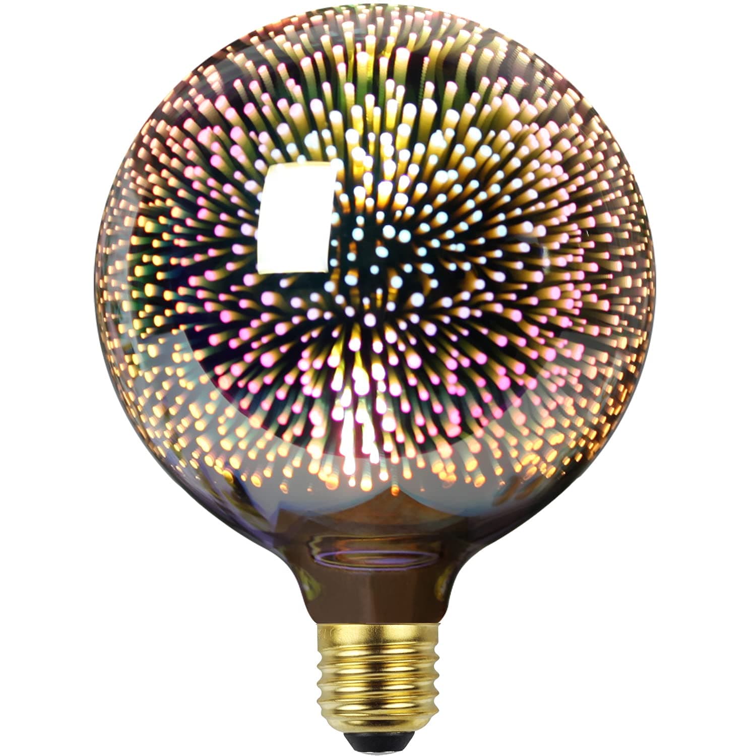 – Edison Bulb 3D Firework Led Bulb 4W 220-240V E27 Specialty Decorative Light Bulb (G125)