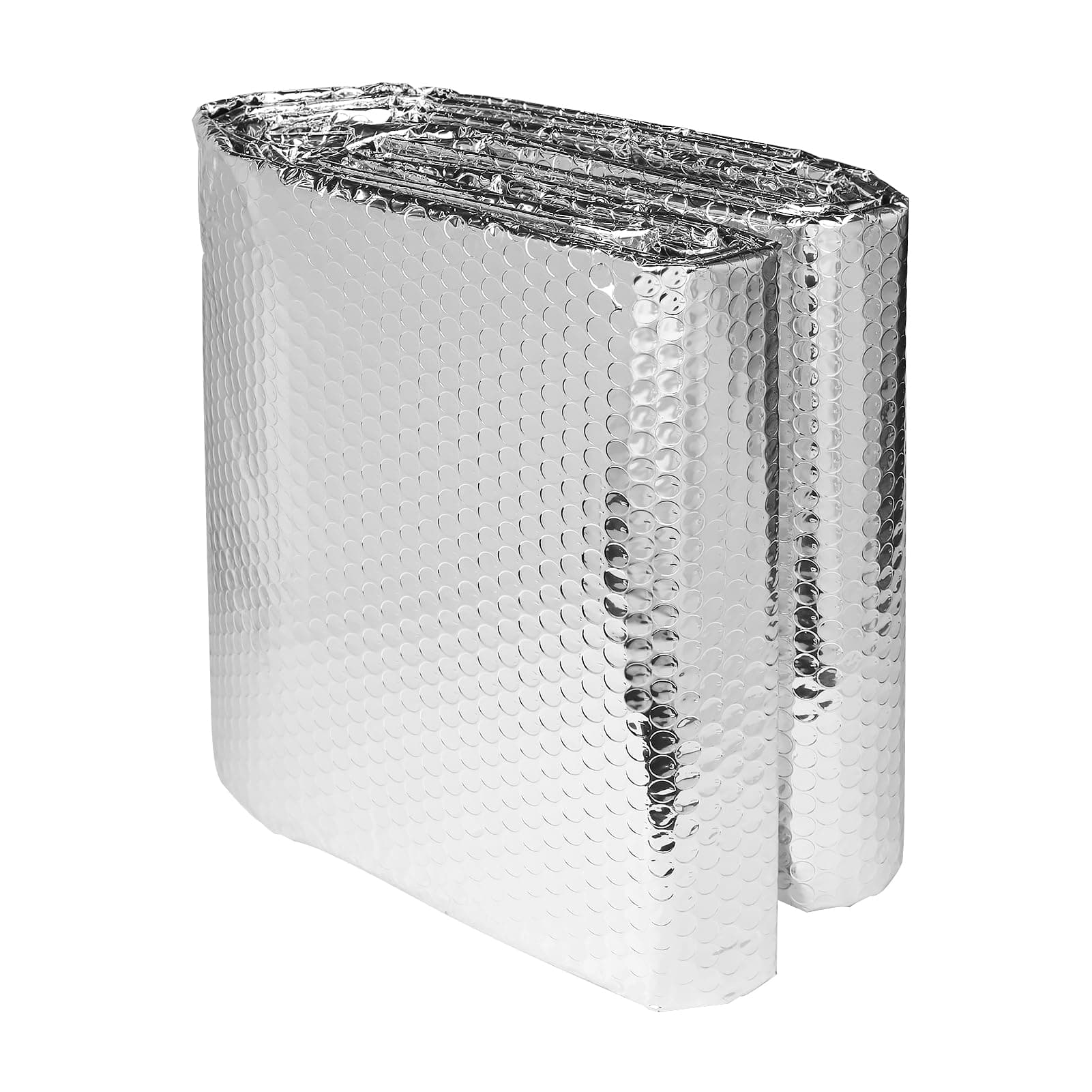 WochiTVReflective Insulation Roll for Sun UV Ray Blocking, Aluminum Bubble Window Insulation for Winter and Summer, Garage Door, Roof, Car (24" x 32.8ft)