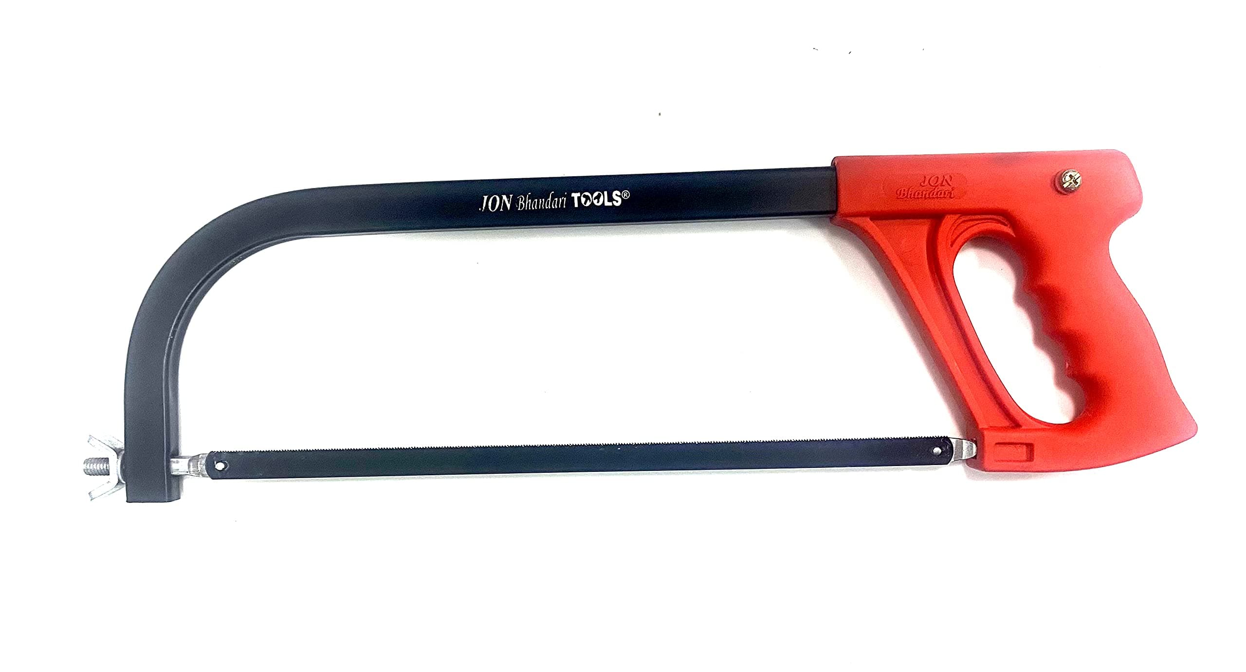 - Jon Bhandari Tools 12” Rectangular Hacksaw Frame with Unbreakable Plastic Handle & Mild Steel Blade | Heavy Duty Industrial Metal Cutting Hand Saw for Professional & Workshop Use