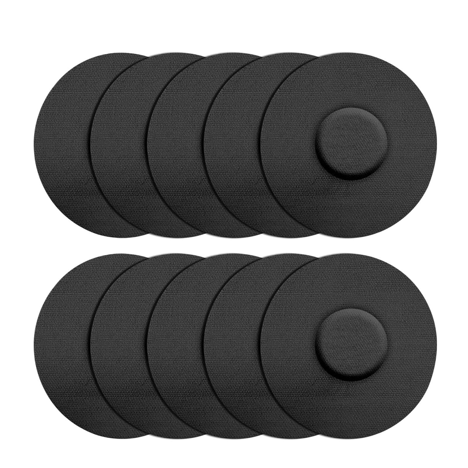 SBVSDB Freestyle Libre Sensor Covers 10Pcs Waterproof Liber Sensor Adhesive Patches Flesh Flexible Without Glue Self-Adhesive Sports Patch, Breathable Absorb Sweat Adhesive Patch（Skin Tone/Black）
