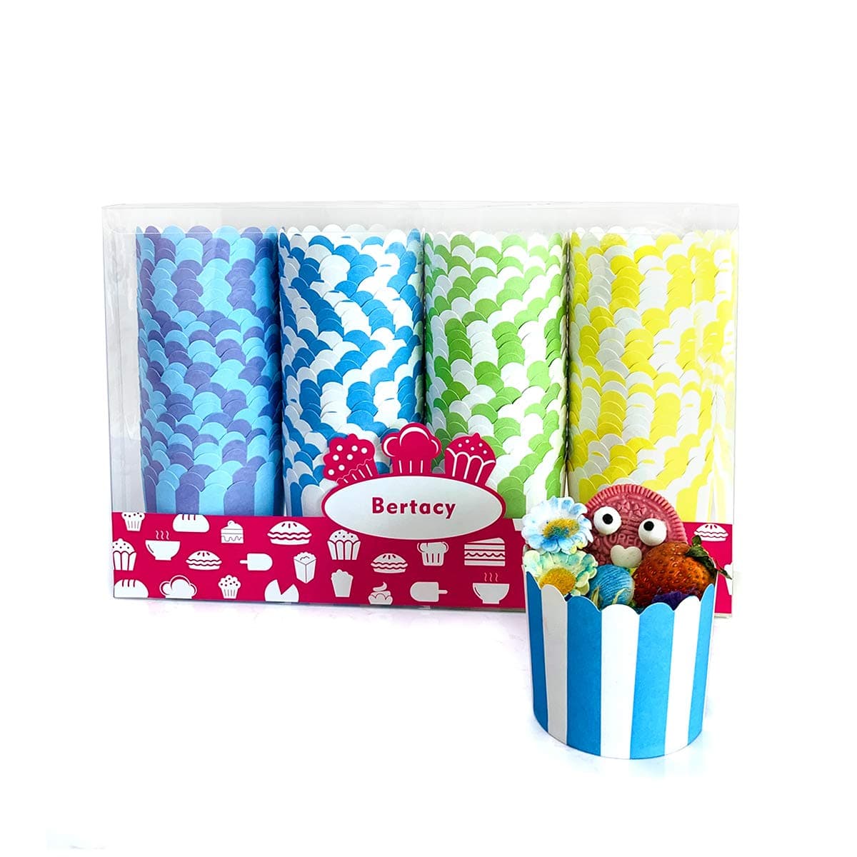 Quality Cupcake Baking Cups Disposable Cake Baking Cup Cupcake Muffin Fit Home Party(100pcs)