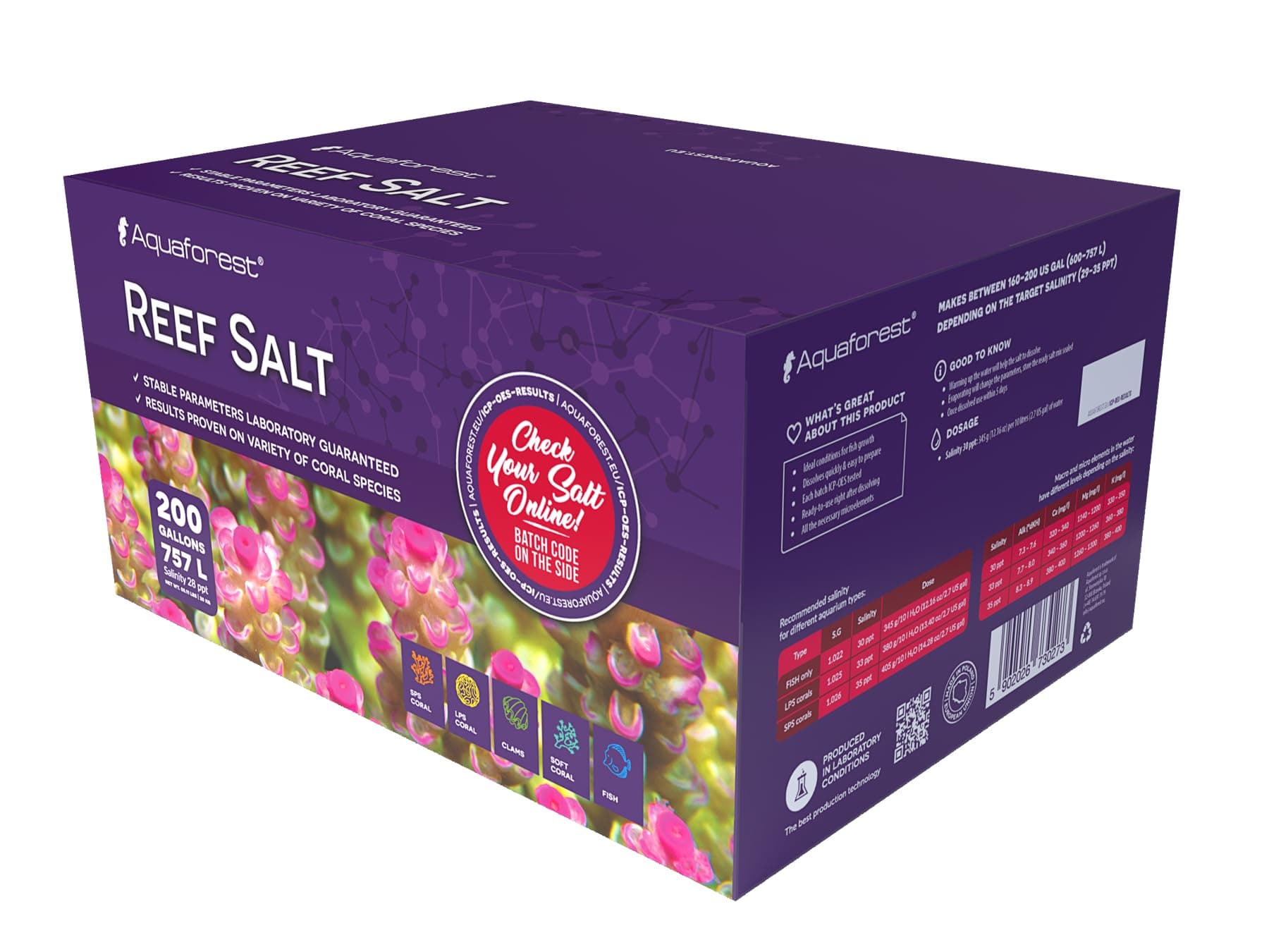 Aquaforest Reef Salt 25 Kg Box