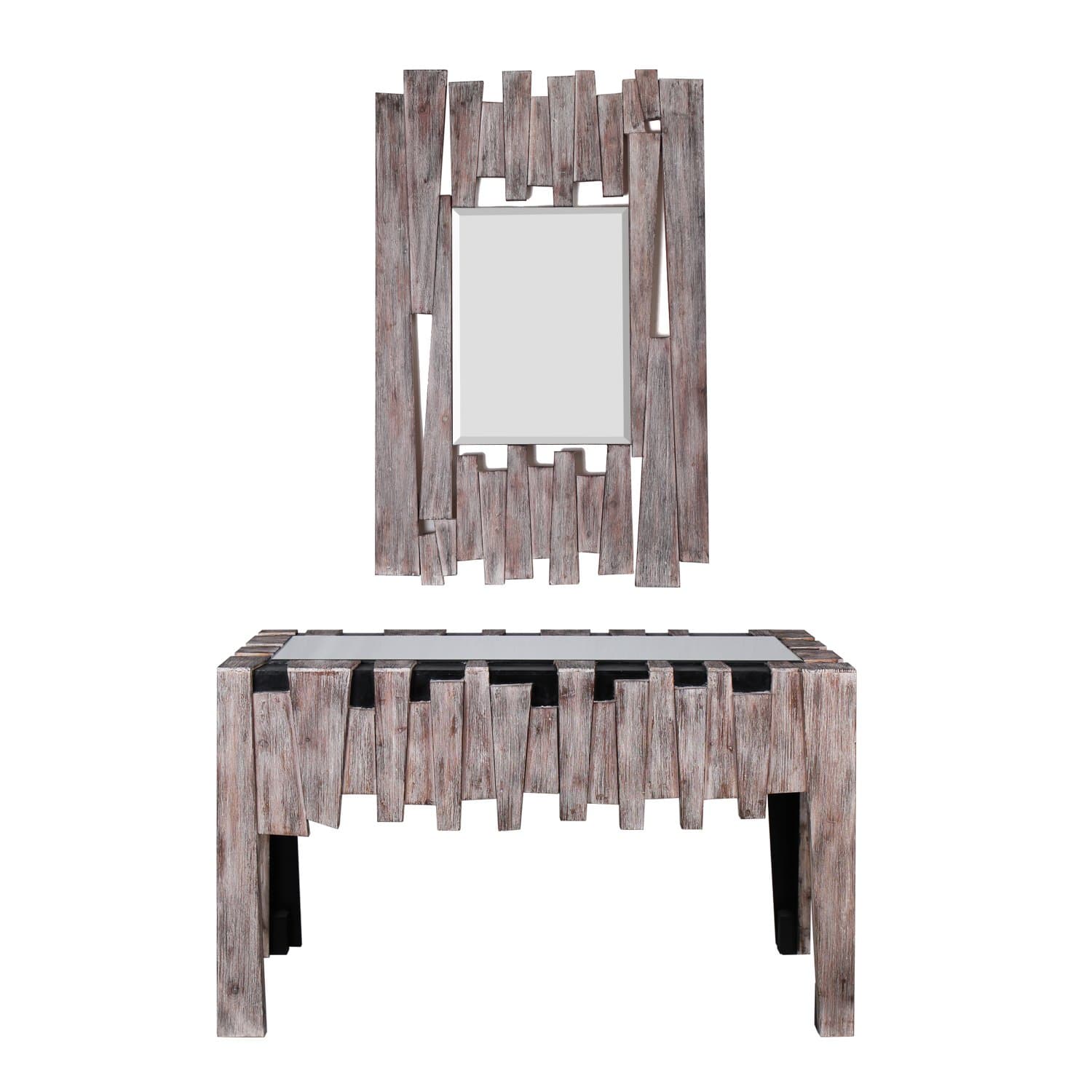 Magari Collection Fiaba Accent Mirror and Console Table