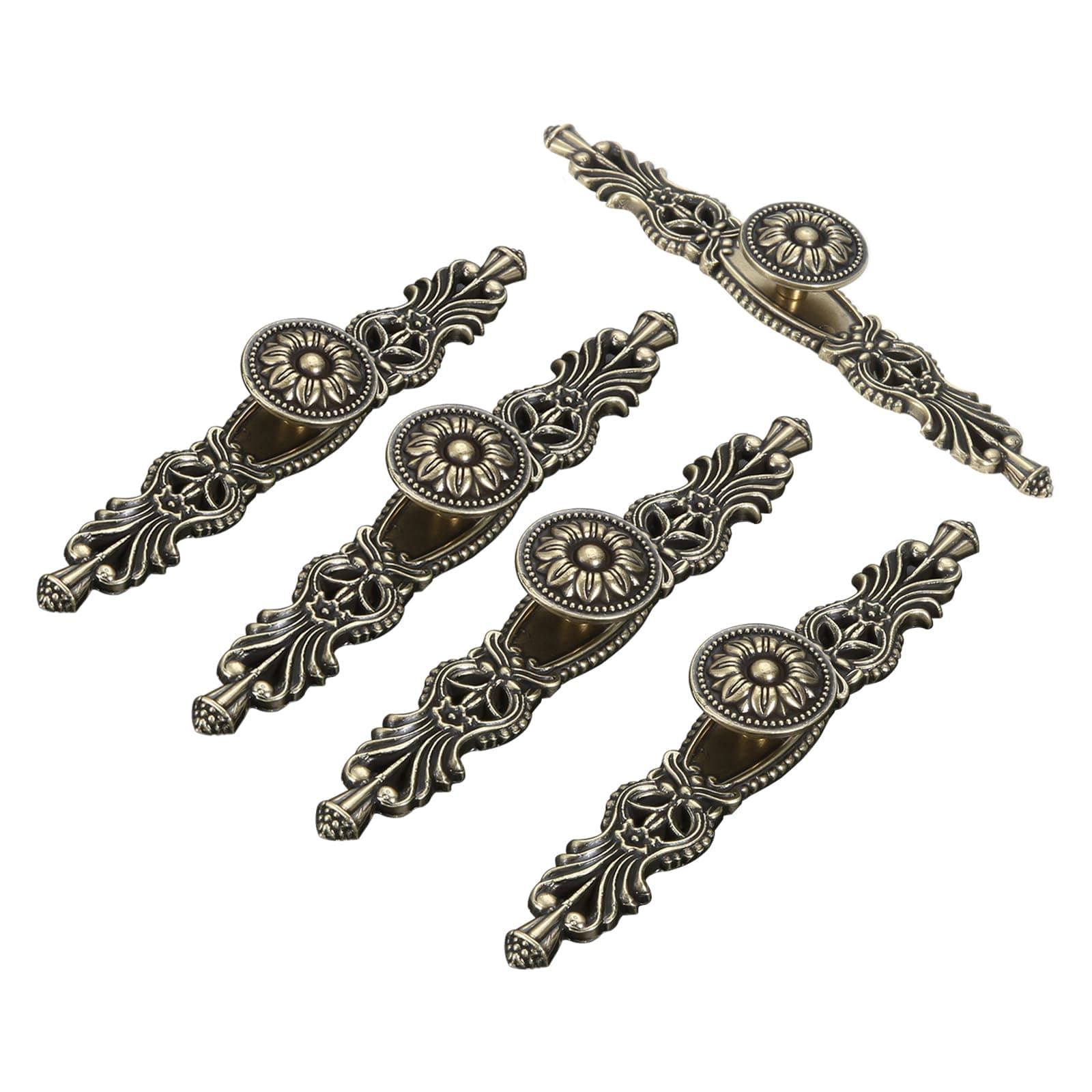 Door Handle Furniture Knobs Pull for Kitchen Cabinets Cupboard Closet 5Pcs Farmhouse Nordic Simple Style Vintage Antique Bronze 170mm