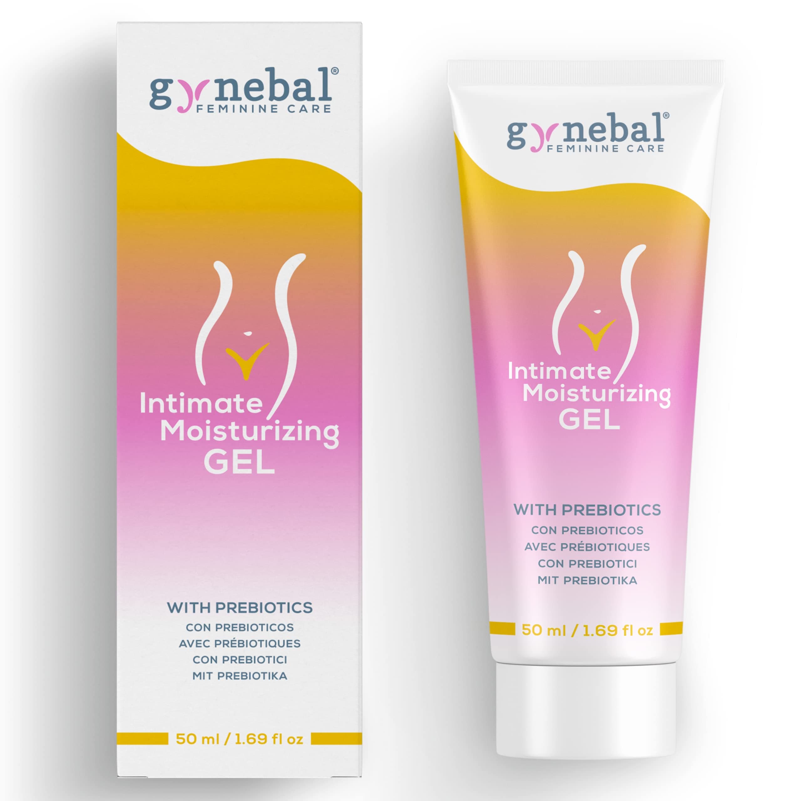 GYNEBAL Lube Gel with PREBIOTICS to Protect Intimate Flora - 50 ml - Moisturising and Lubricant Gel Water Based - Relief Women Vaginal Dryness Even in Menopause