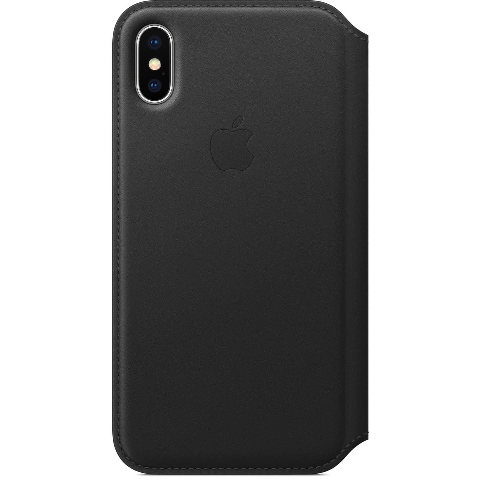 Apple Leather Folio (for iPhone X) - Black