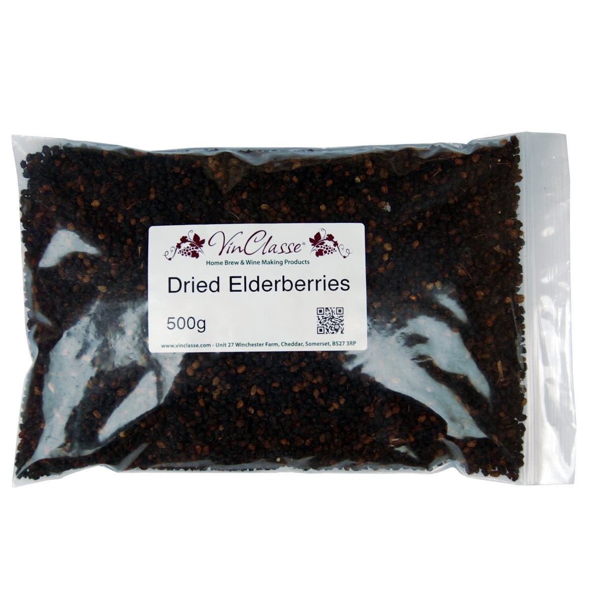 Dried Elderberries - 500g Bag