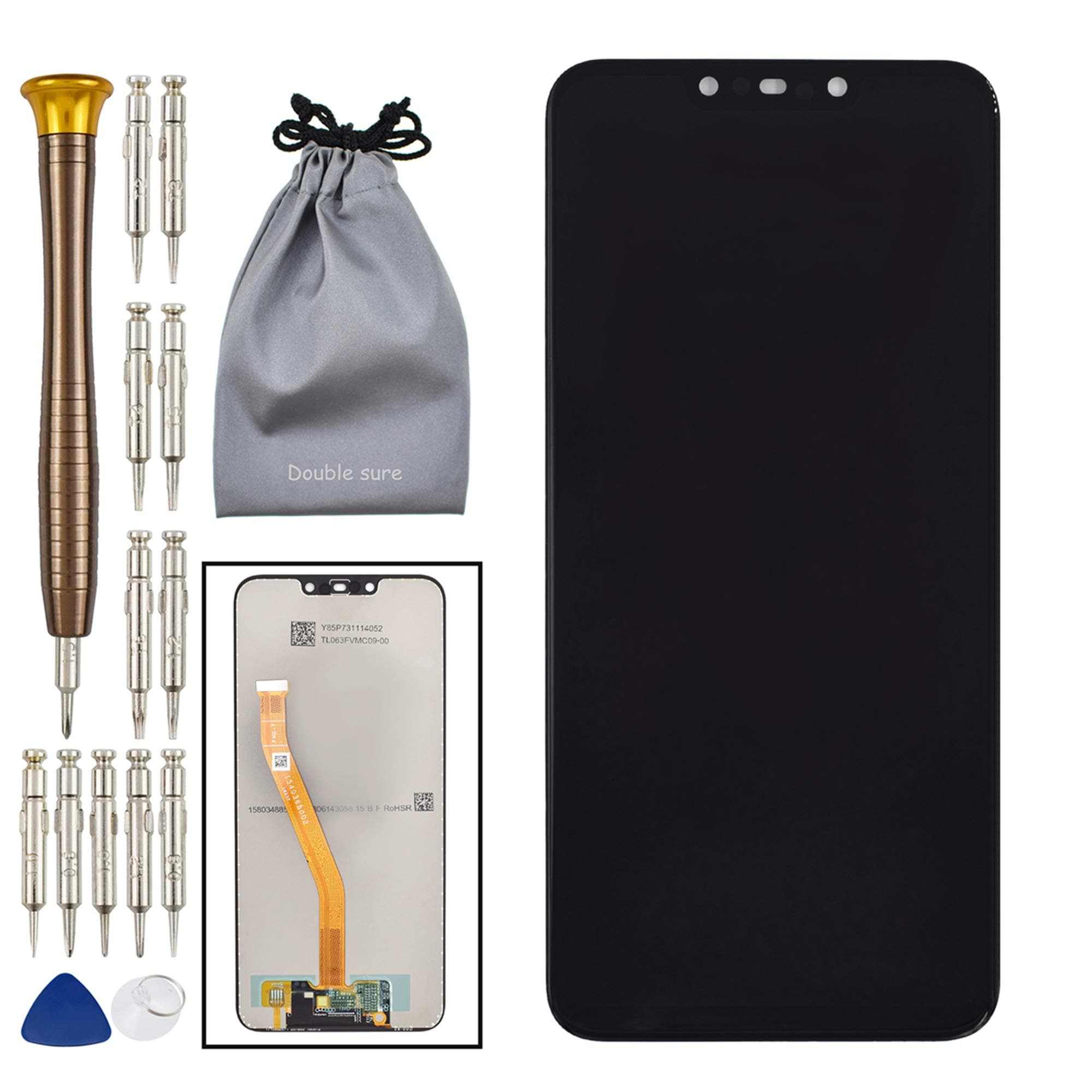 LCD Touch Digitizer Display Screen Replacement for Huawei nova 3i P Smart + 2018 INE-LX1 INE-LX1r INE-LX1 INE-LX2r Black