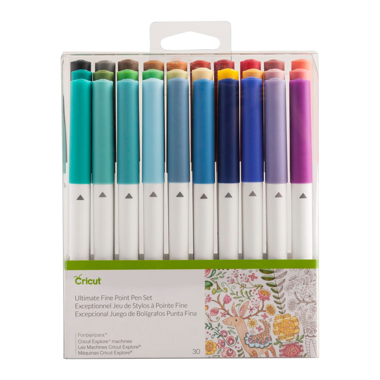 Cricut Ultimate Fine Point Assorted Pen Set, 30 Pack