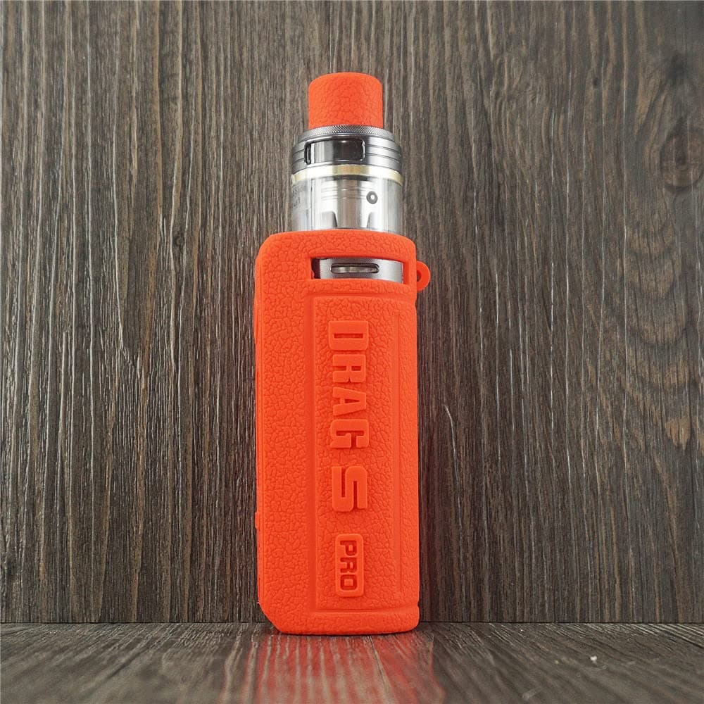 ORIN Voopoo Drag S Pro Case, Texture Silicone Case for Voopoo Drag S Pro AntiSlip Cover Shield Sleeve Wrap Decal Skin(Red)