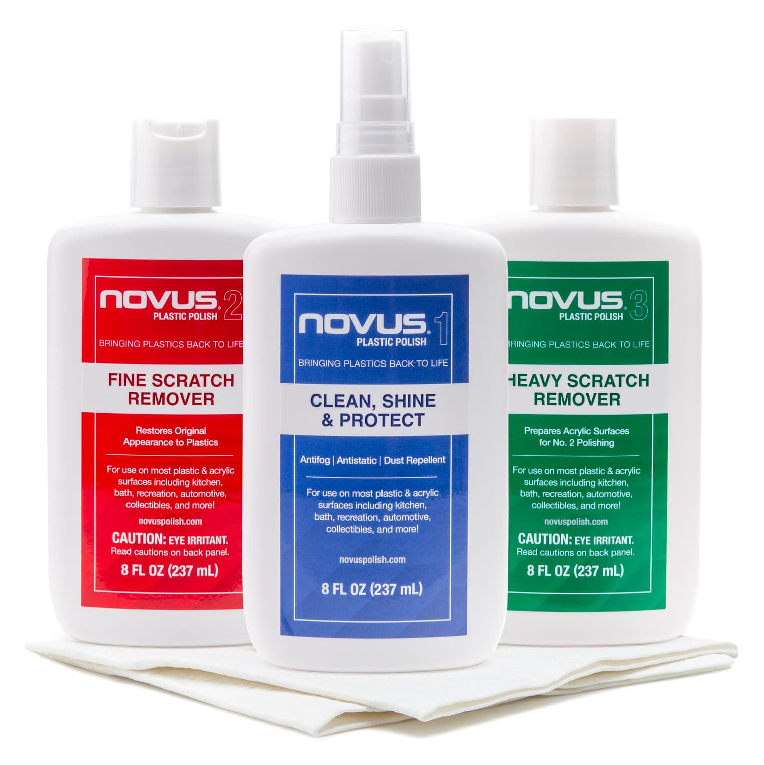 NOVUS 7100 Plastic Polish Kit - 8 oz.