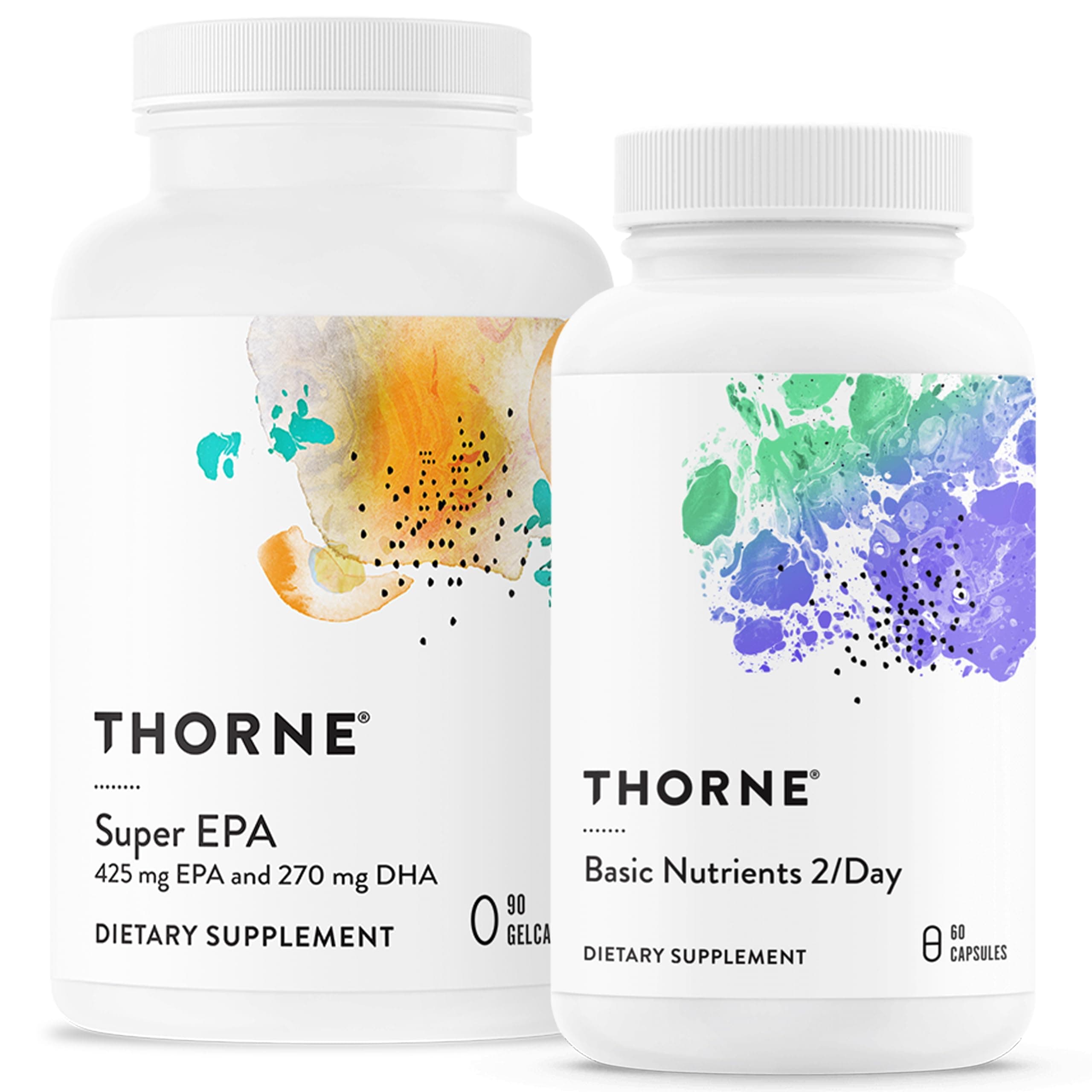 Wellness Essentials Bundle - Omega-3 & Multivitamin Combo - Super EPA & Basic Nutrients 2/Day - 30 Servings