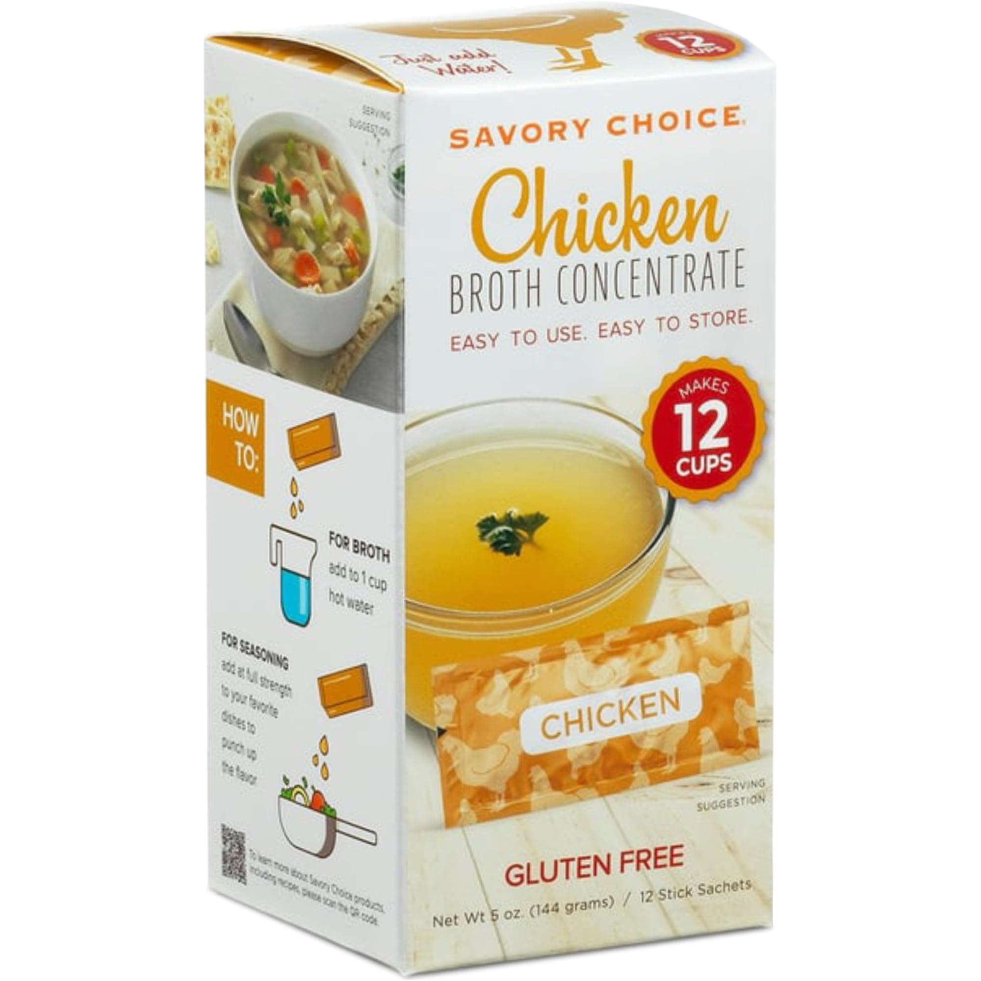 Savory Choice Chicken Broth Concentrate, 5.1 Ounce box