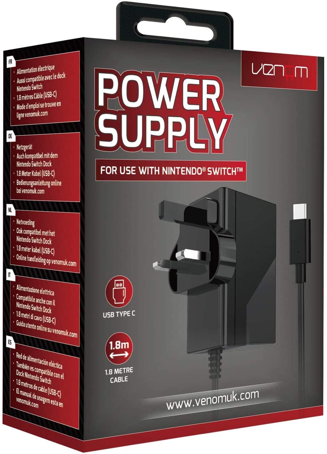 Nintendo Switch Power Supply (Compatible with Console, Dock and Pro Controller) (Nintendo Switch)