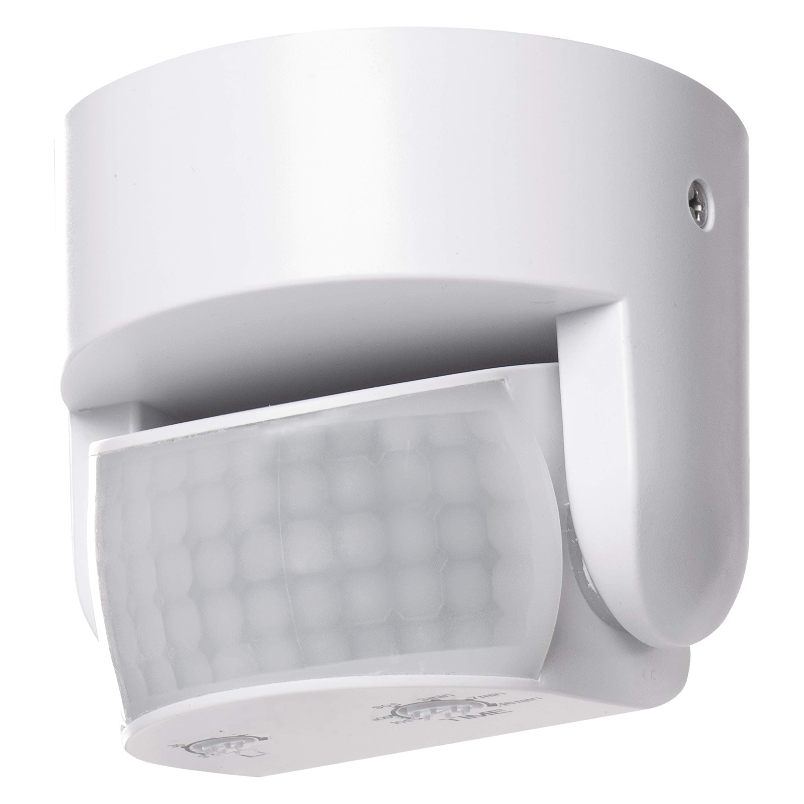 Infrared motion detector waterproof - Range 12 m - Sensitivity 3-2000 Lux - Detection angle 180° - Switching duration 10 sec to 15 min - 230 V for surface mounting - for indoor and outdoor use