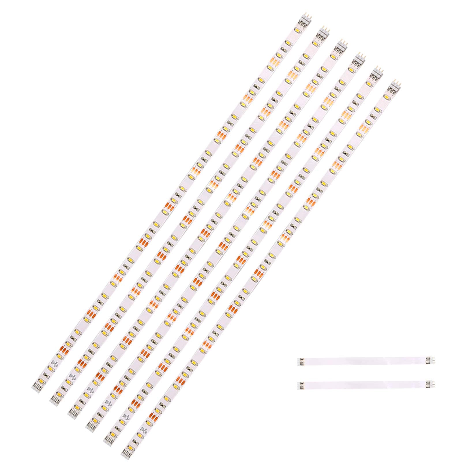 LED Extension Light bar, 6PCS 20 inch, 3Pin Strip Light, Accessories 6000K White
