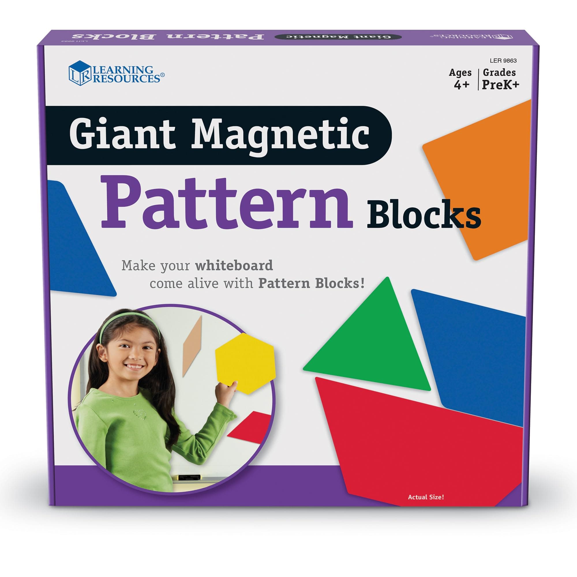 Giant Magnetic Pattern Blocks Demonstration Set