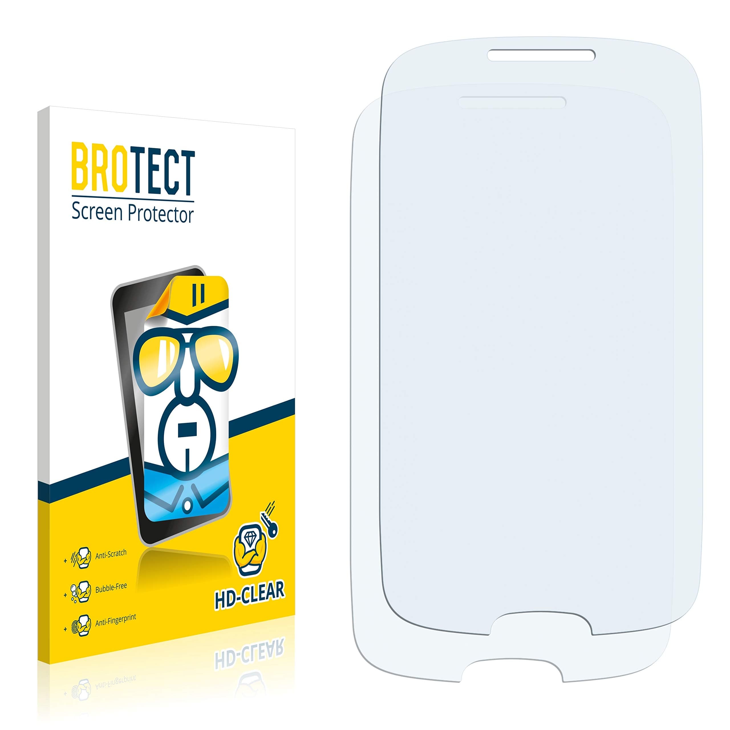 brotect 2-Pack Screen Protector compatible with Simvalley Mobile SPX-5 UMTS - HD-Clear Protection Film