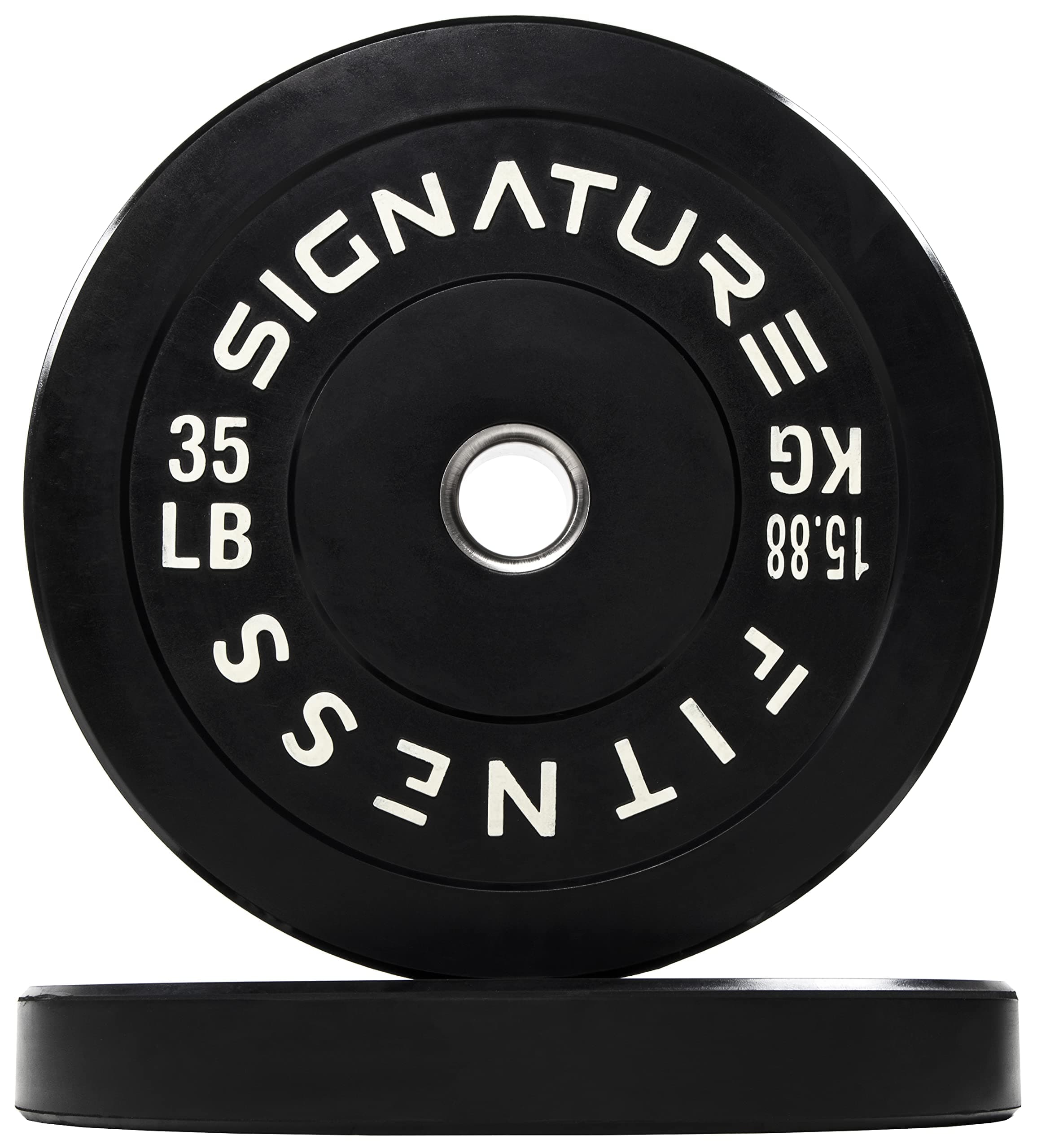 Signature Fitness 2-Inch Cast Iron Barbell Set, Including Multiple LBS Weight Plates and 6FT Barbell Set, Multiple